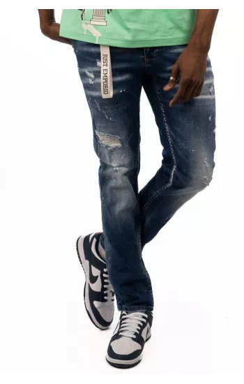 Emporio jeans - vaqueros desgastados - hombre