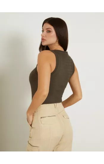 GUESS - Camiseta sin mangas - marrón - mujer