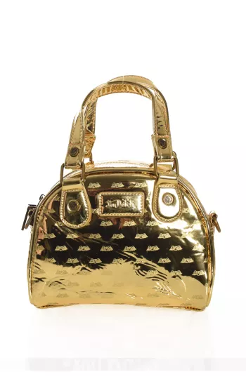 VON DUTCH-JOKE EL ORO - Bolso dorado brillante