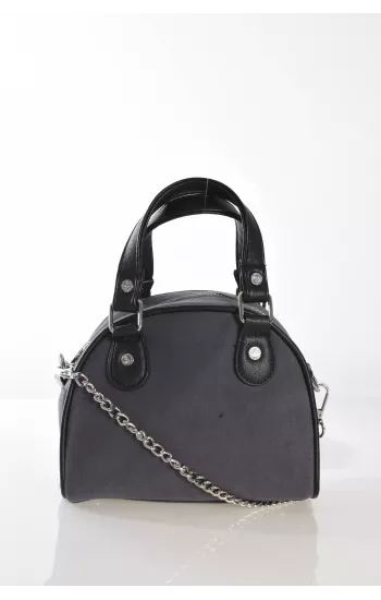 VON DUTCH JAGGER - bolso de mano gris