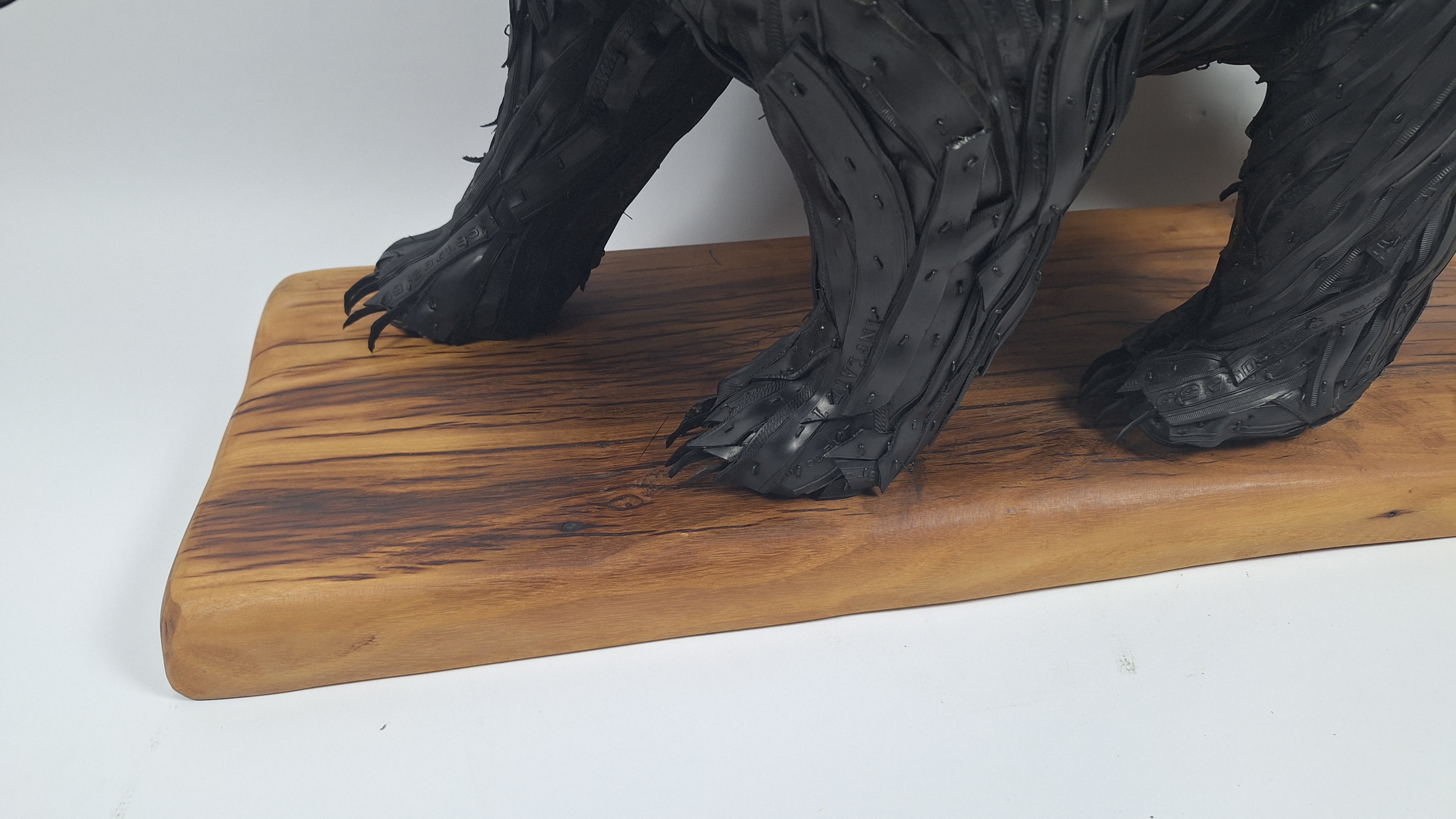 Bear, Handmade Sculpture out of Recycled Tires
