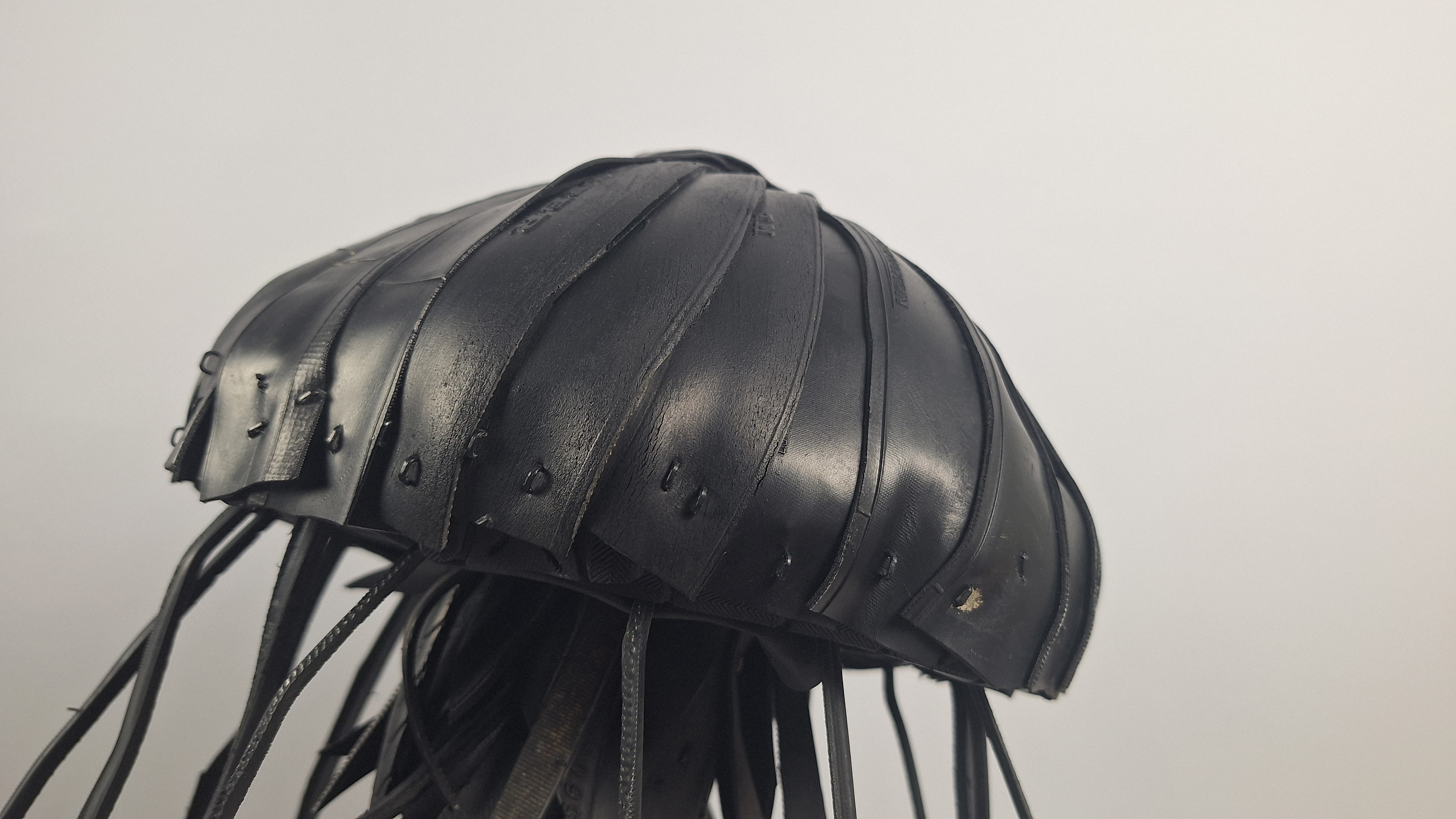 Jellyfish, Handmade Sculpture out of Recycled Tires