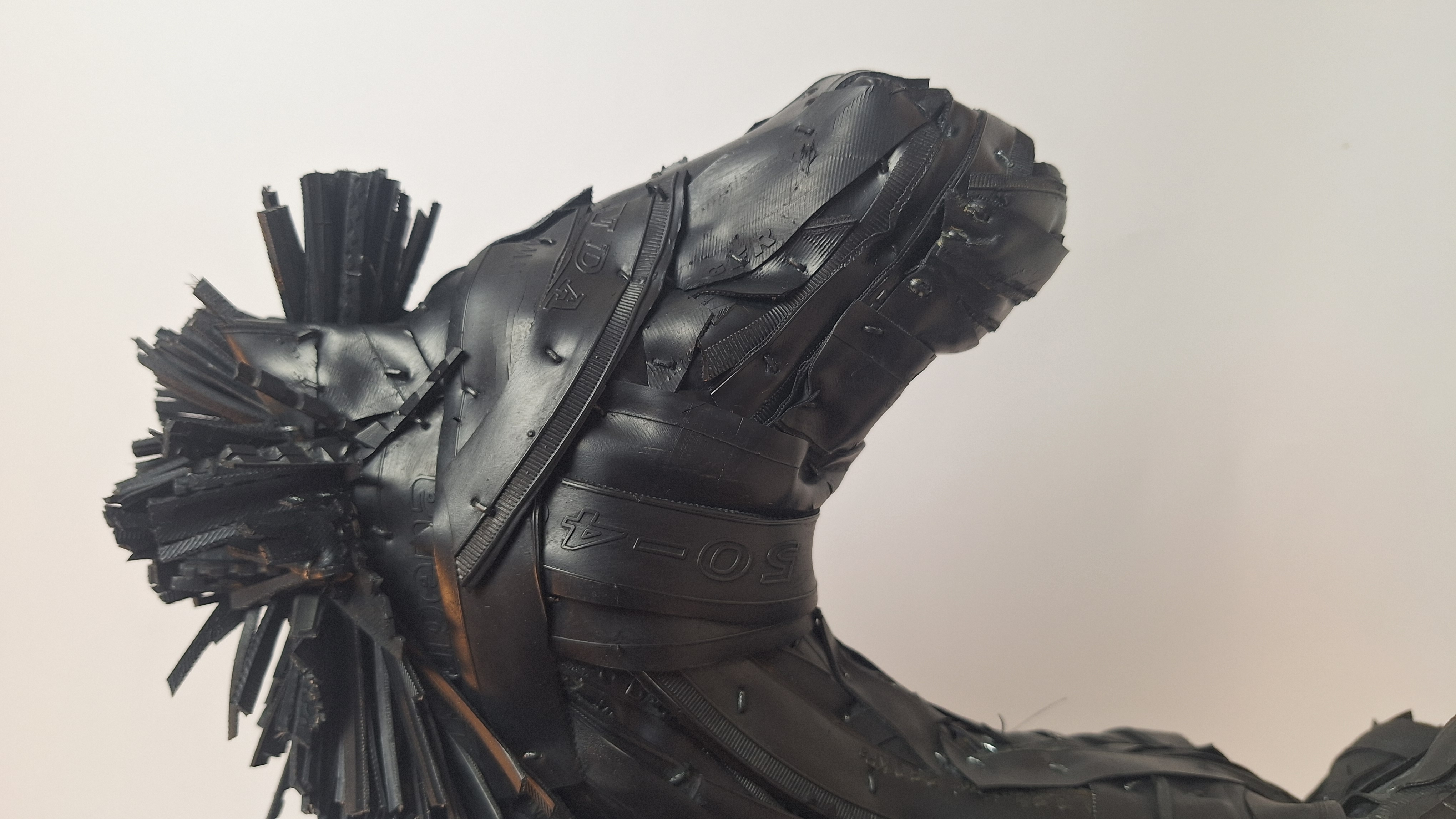 Horse, Handmade Sculpture out of Recycled Tires