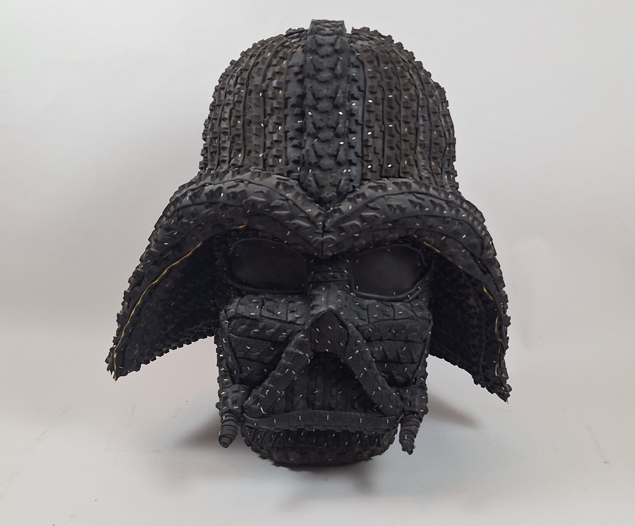 Vader, Handmade Sculpture out of Recycled Tire