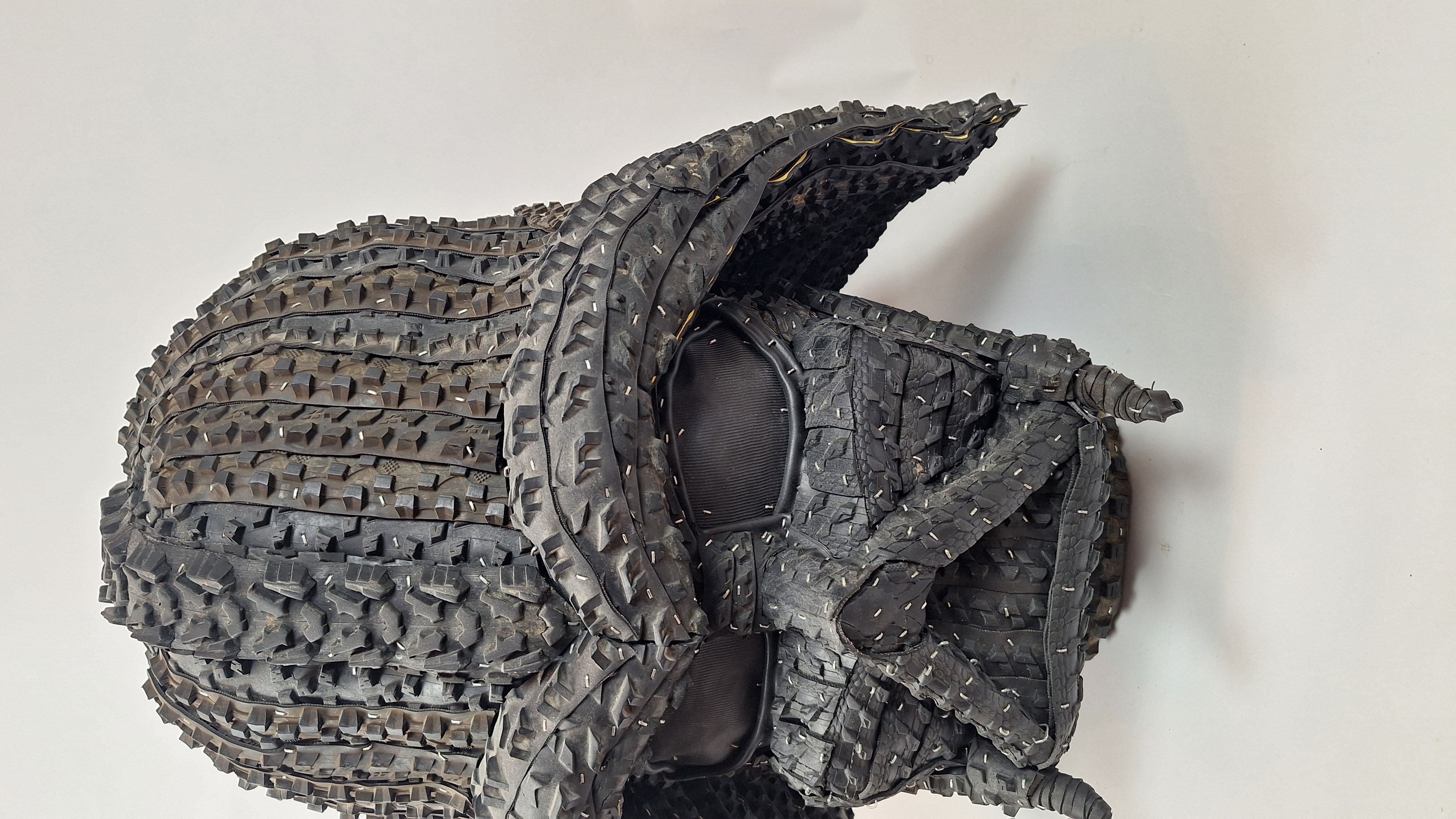 Vader, Handmade Sculpture out of Recycled Tire
