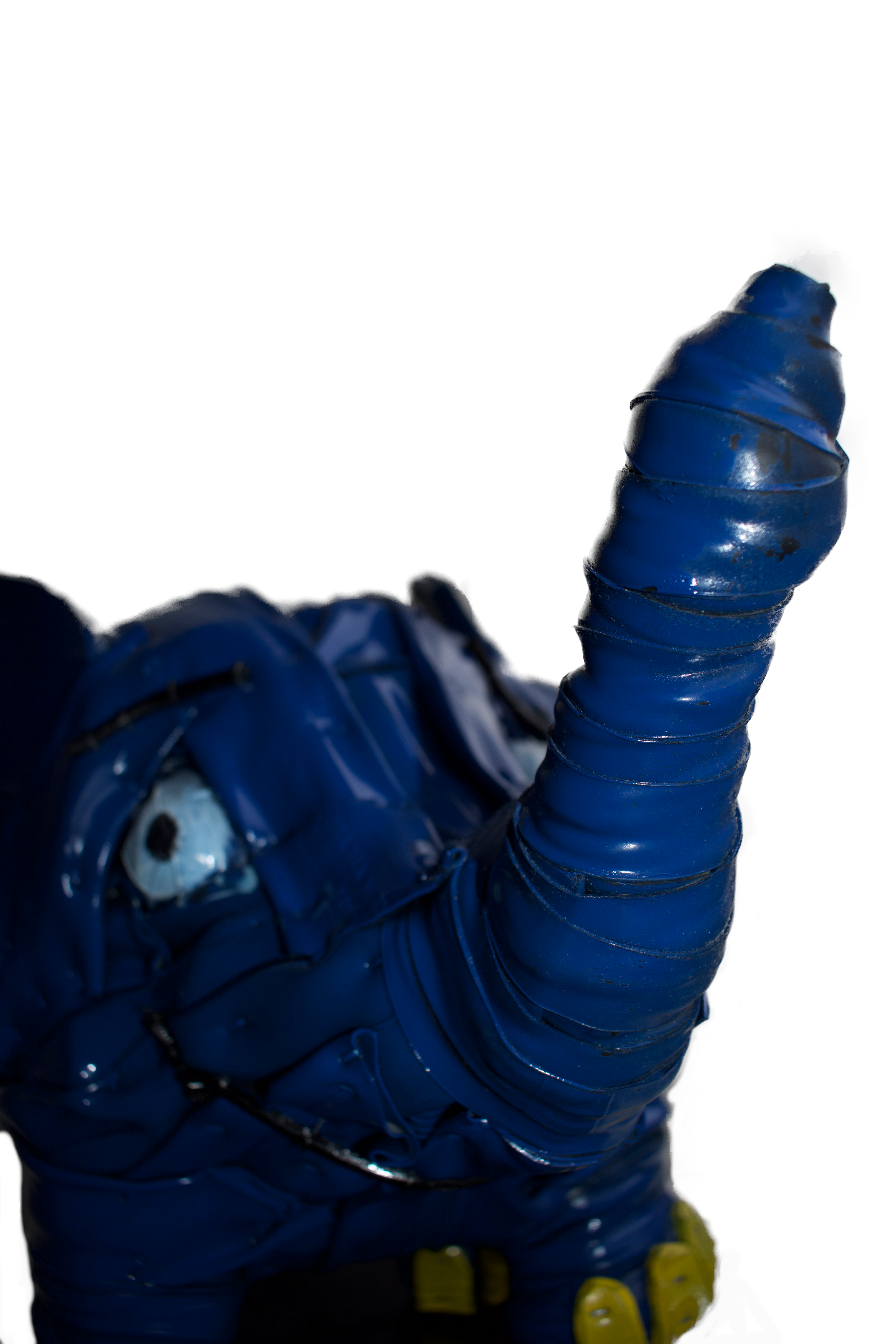 Elefant, Handmade Sculpture out of Recycled Bicycle Tubes