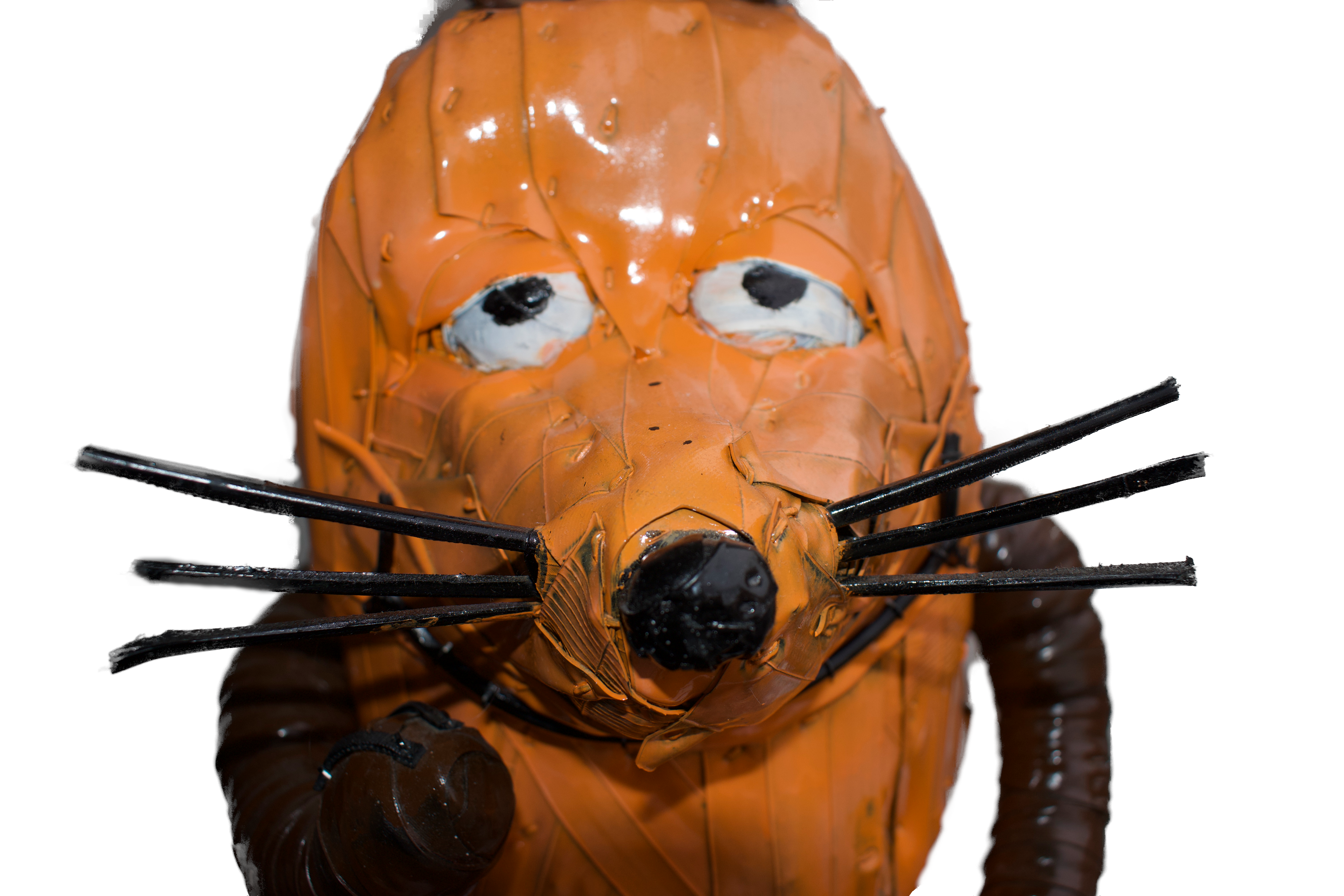 Maus, Handmade Sculpture out of Recycled Bicycle Tubes