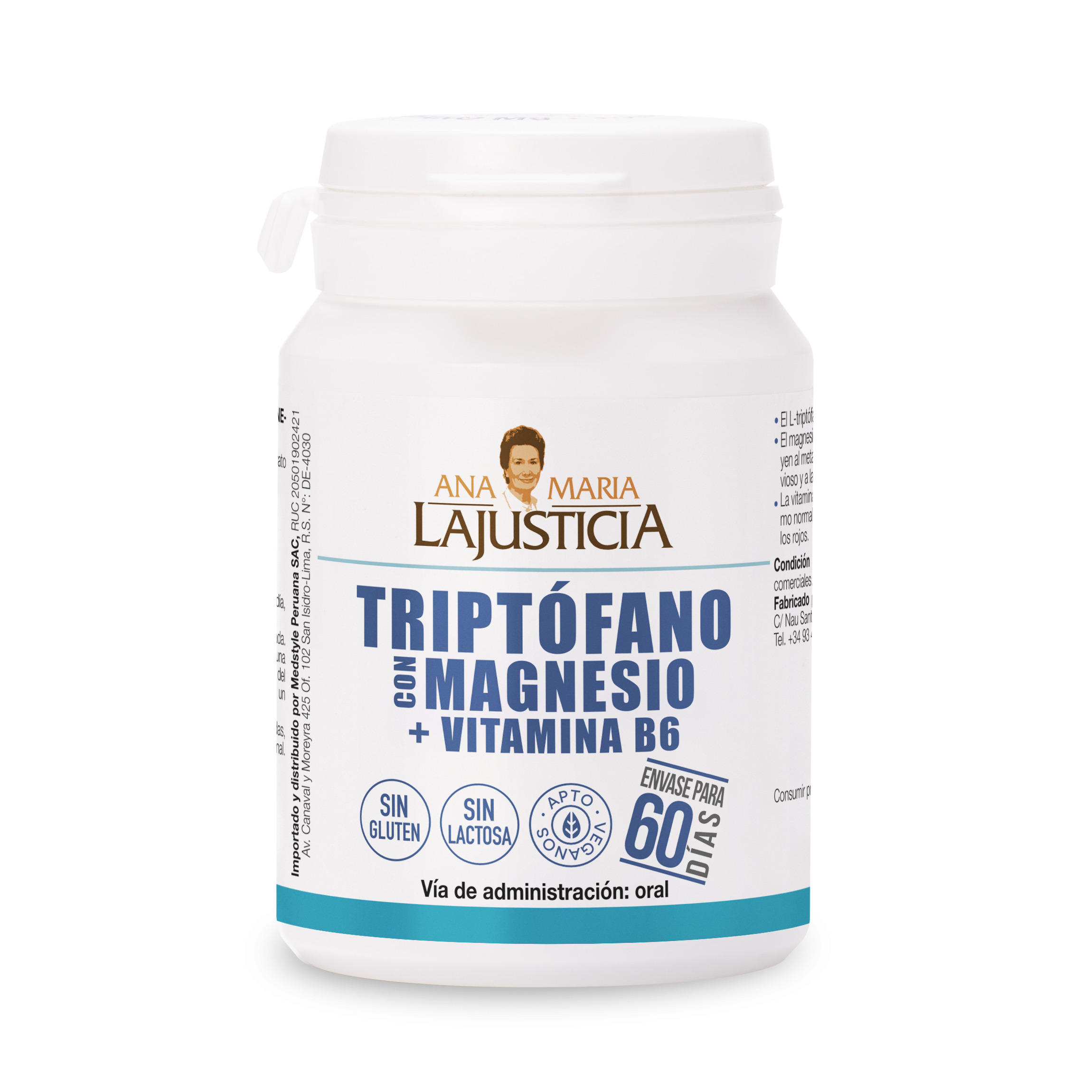 Triptófano con Magnesio + Vitamina B6