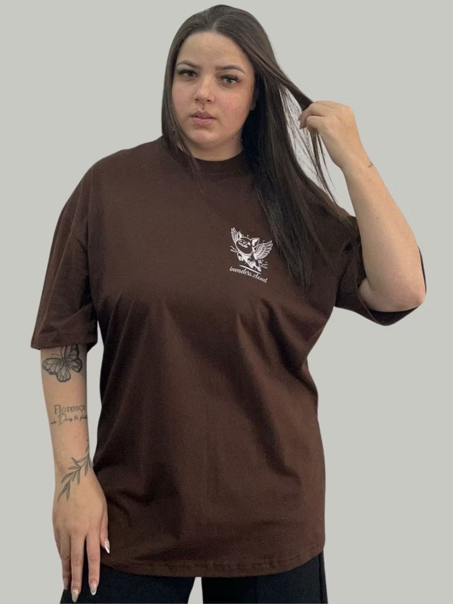 Camiseta Oversized Feminina 100% Algodão
