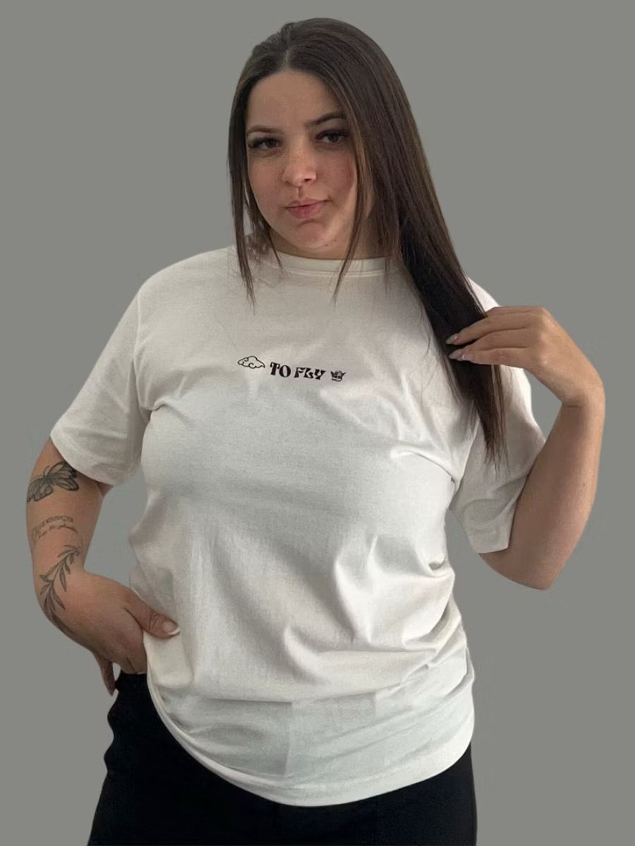 Camiseta 100% algodão Off White Anjo