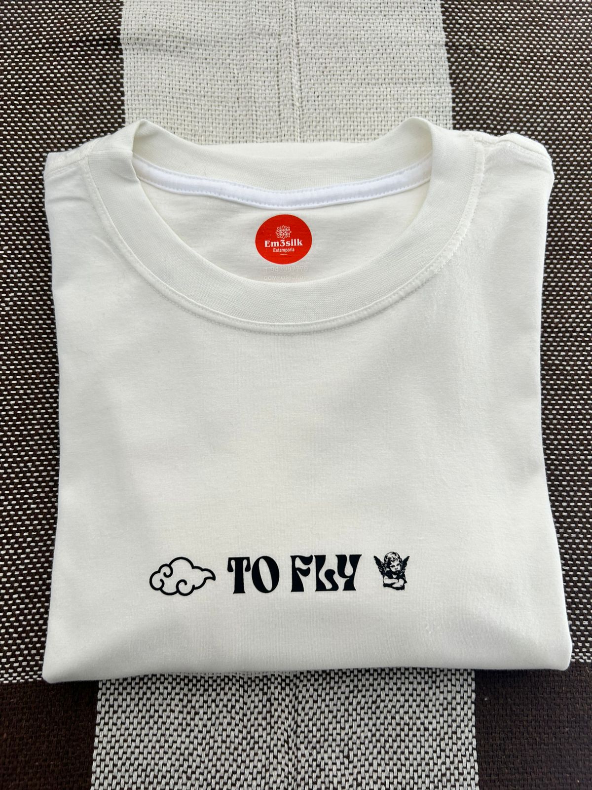 Camiseta Oversized Off-White - Premium em Algodão Penteado