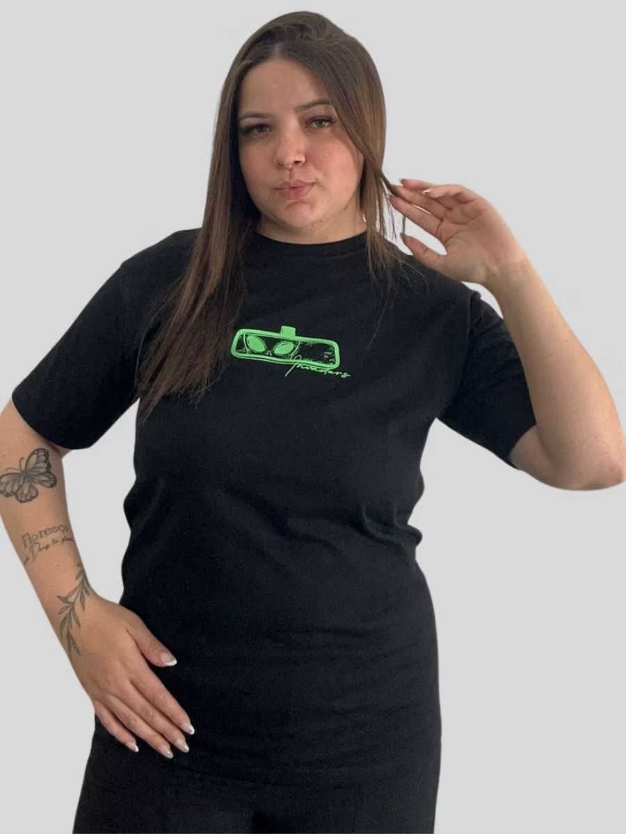 Camiseta 100% Algodão Preta Alien 
