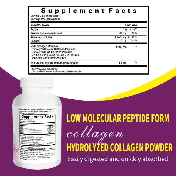 Multi Collagen Pills -  Suitable for Women - 240 Capsules