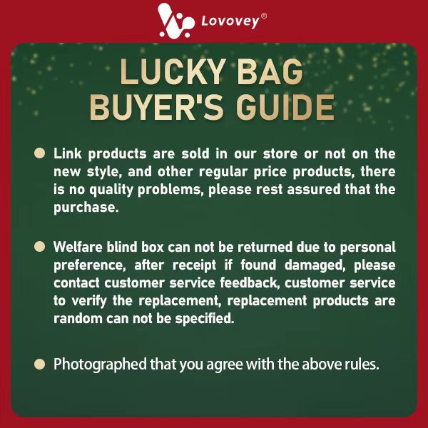 Lovovey - Lucky Bag - Mystery Health Supplement Blind Box - Discover Health Surprises for Wellness - Suitable for All Audiences
