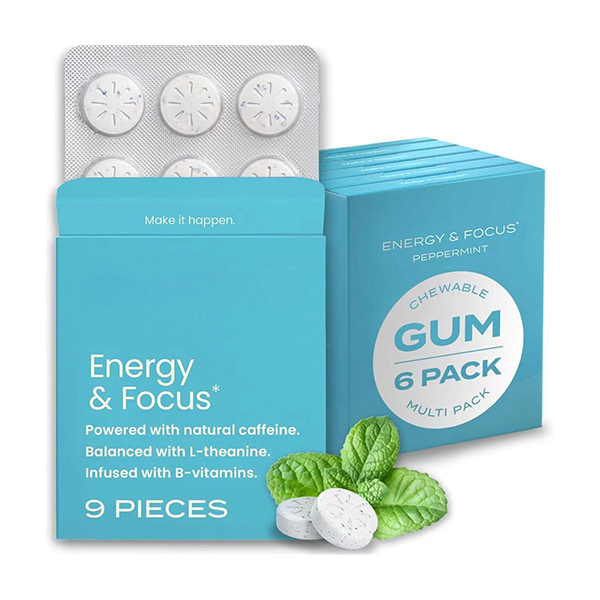 Energy Caffeine Gum (54 Pieces) 