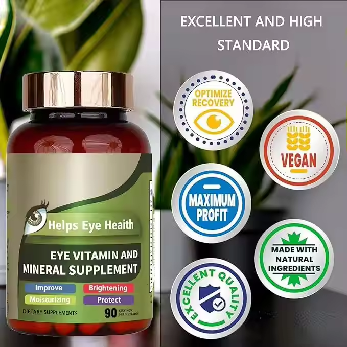 Lutein 180 mg with Zeaxanthin tosupport eye health, 90 tablets