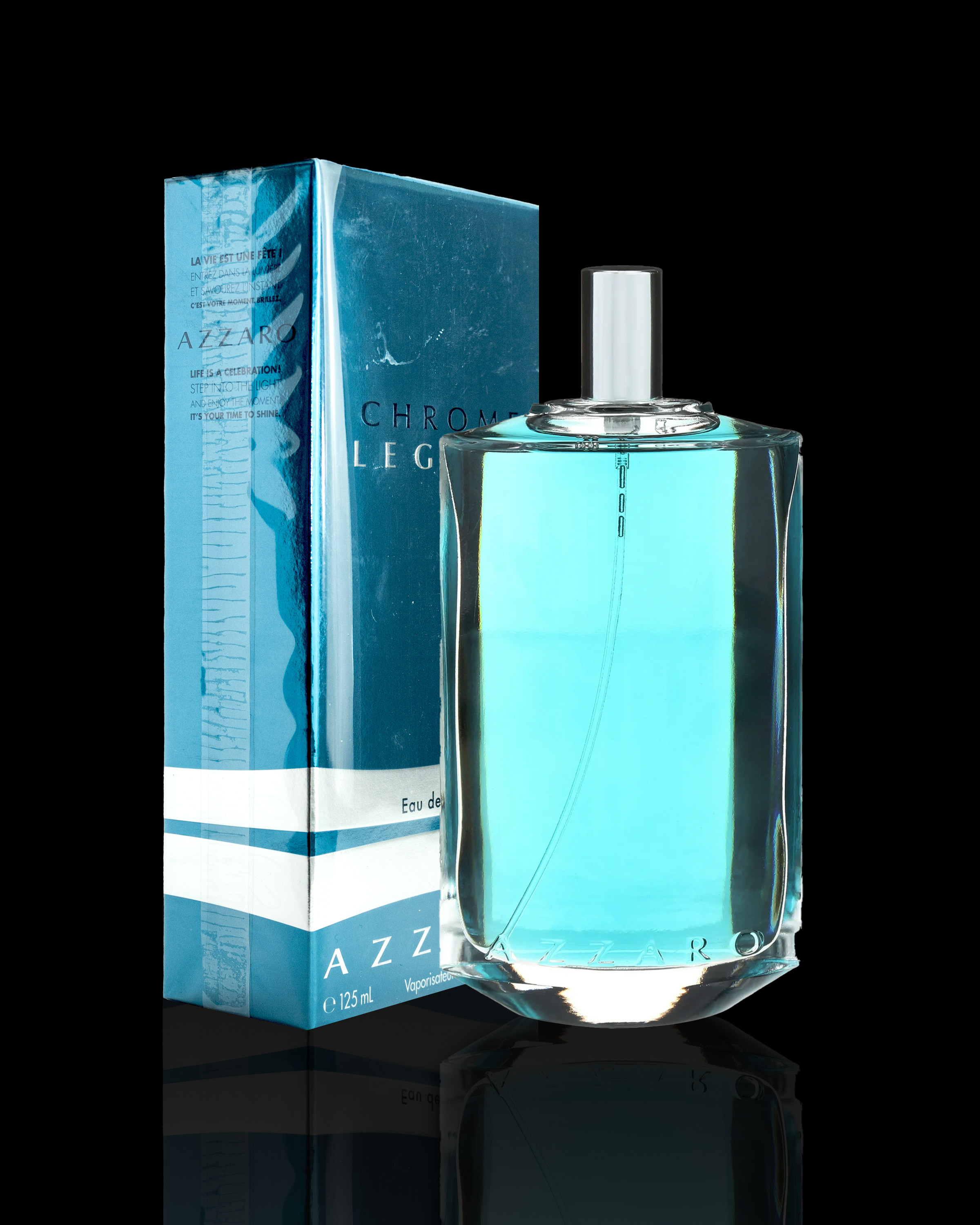 Chrome Legend by Azzaro for Men - Aromatic Fruity Cologne with Tonka Bean, Amber & Musk | 100% Authentic Fragrance