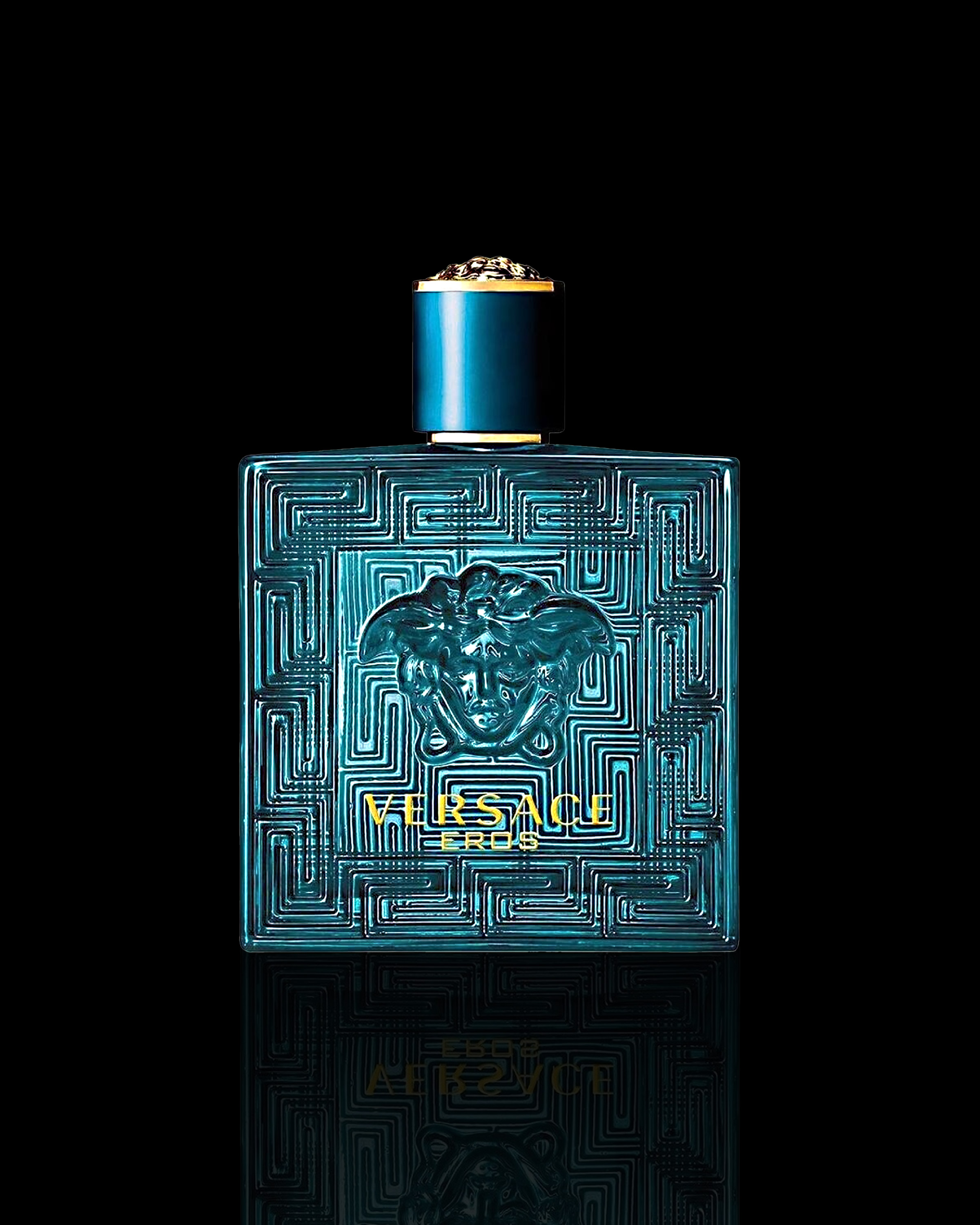 Versace Men’s Eros EDP Spray - 3.4 oz Amber Woody Cologne with Vanilla, Mint & Cedarwood | Bold Fragrance for Confident Men