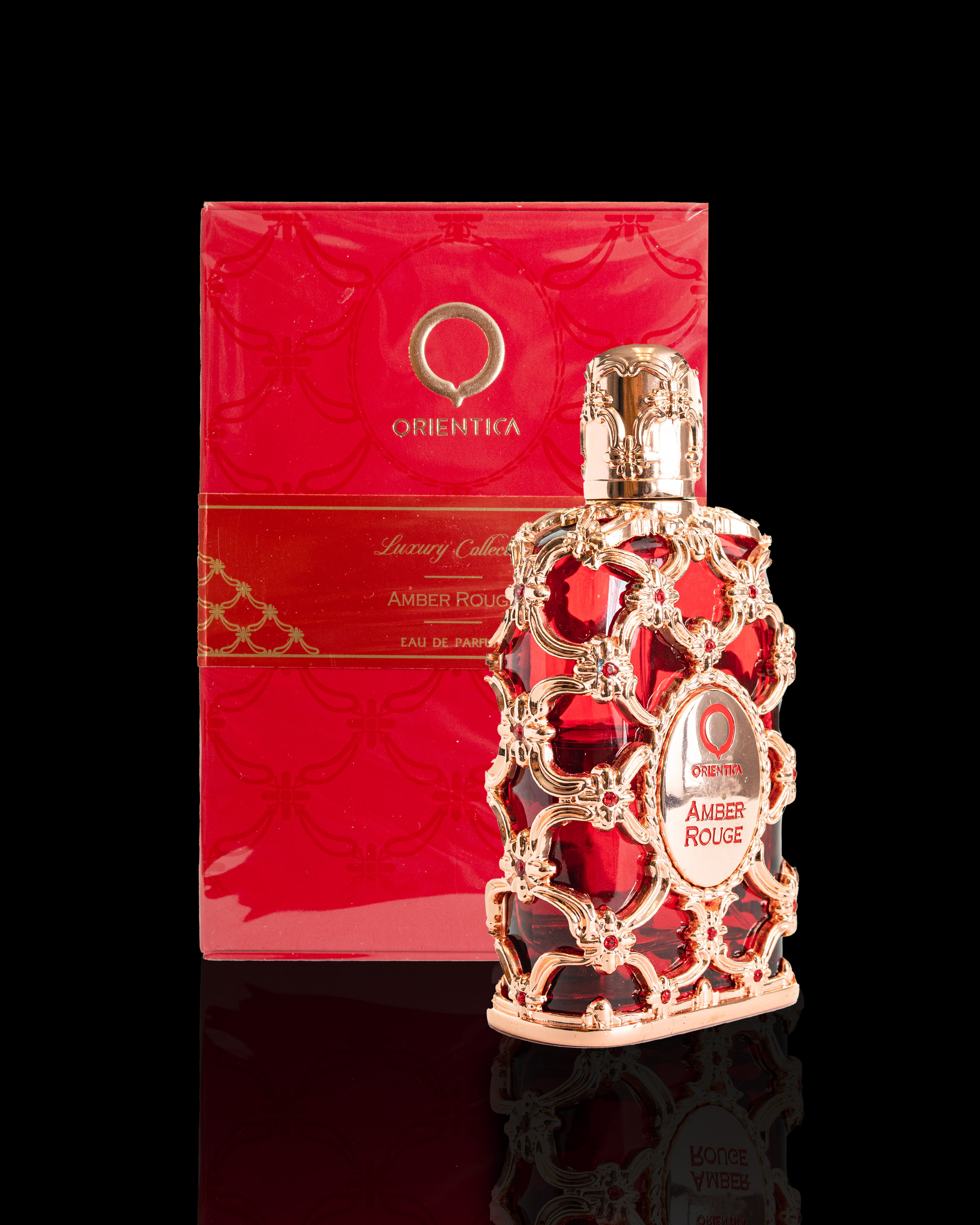 Amber Rouge by Orientica - Unisex Woody Spicy Perfume with Saffron, Jasmine & Amberwood | Luxe Fragrance for Every Occasion