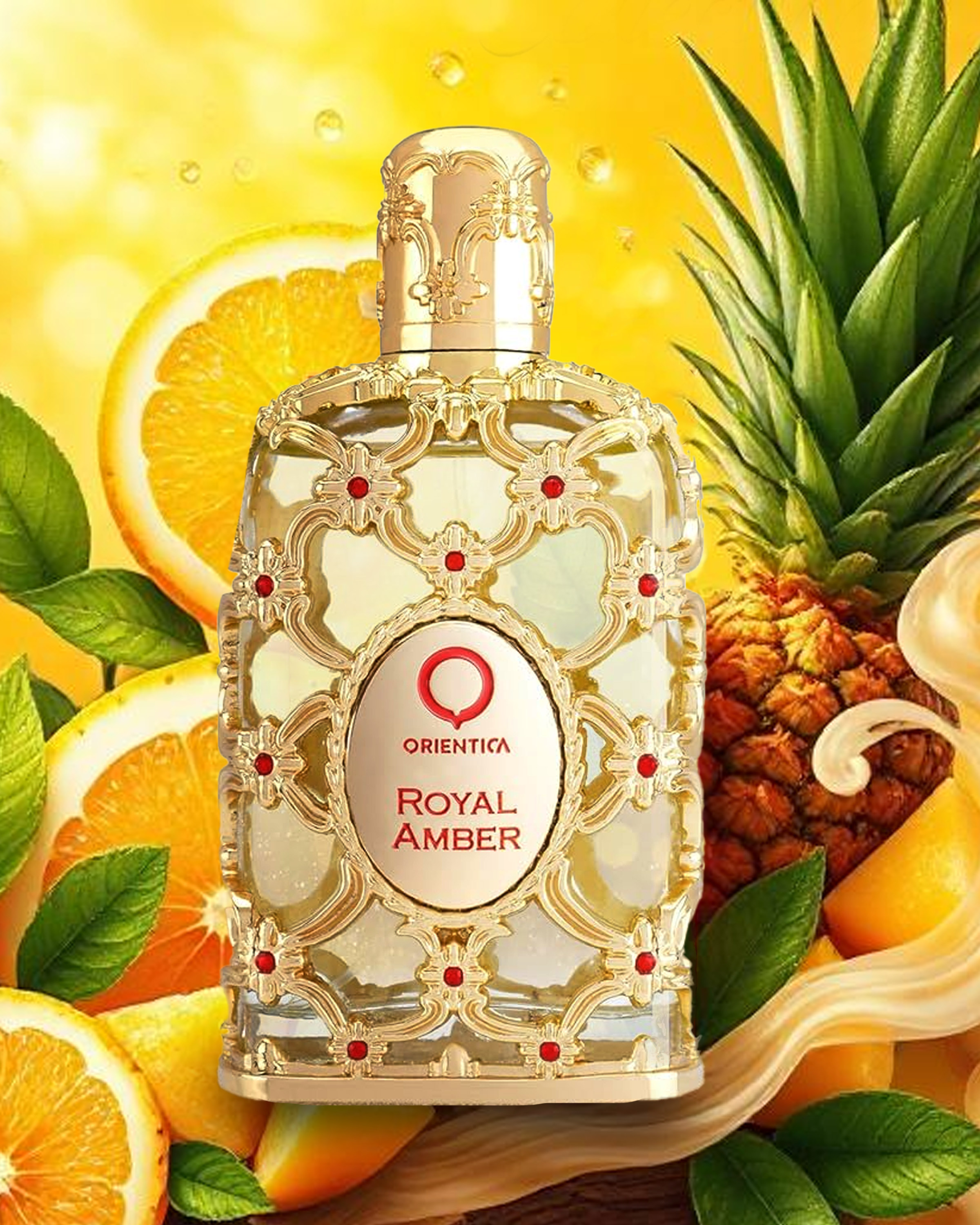 Orientica Royal Amber - Luxurious Unisex Fragrance with Bergamot, Melon & Vanilla
