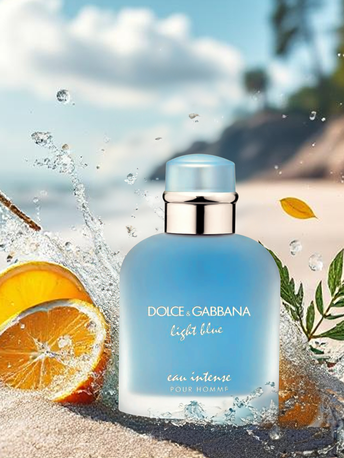 Dolce & Gabbana Light Blue Eau Intense Men's Perfume 3.4 oz EDP Spray