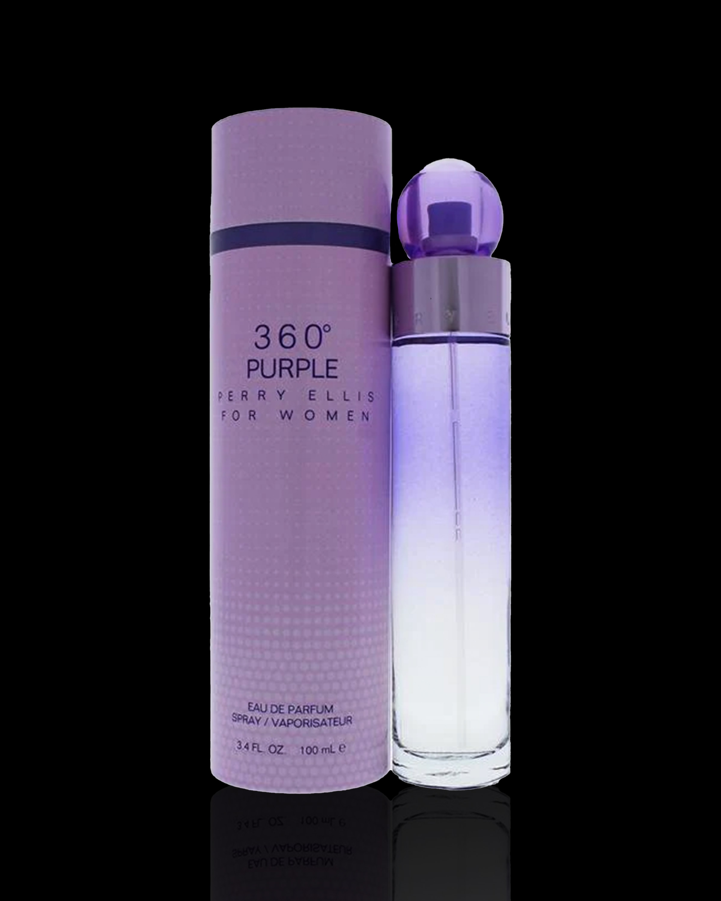 Perry Ellis 360 Purple Perfume for Women, 3.4oz - Floral Fragrance