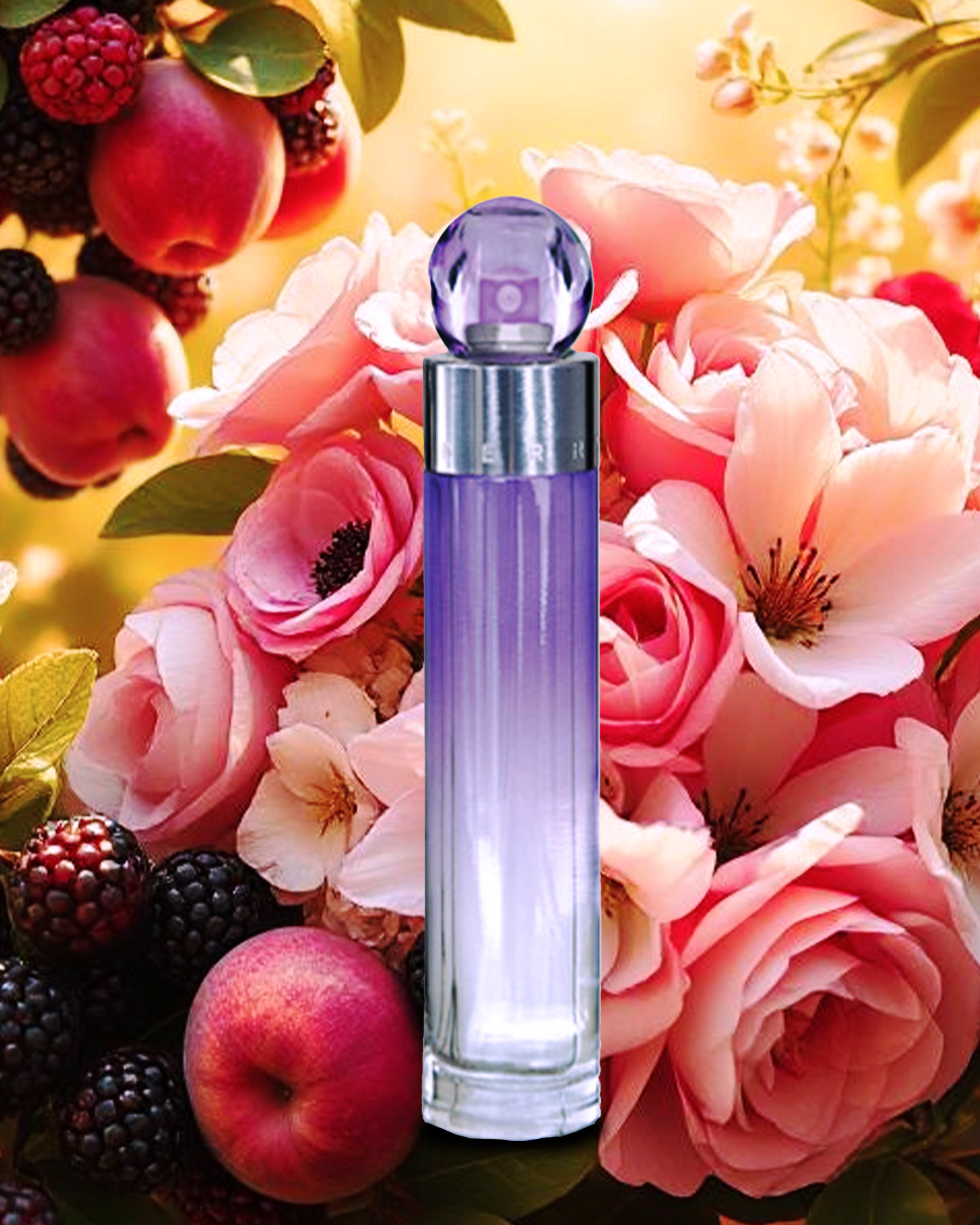 Perry Ellis 360 Purple Perfume for Women, 3.4oz - Floral Fragrance