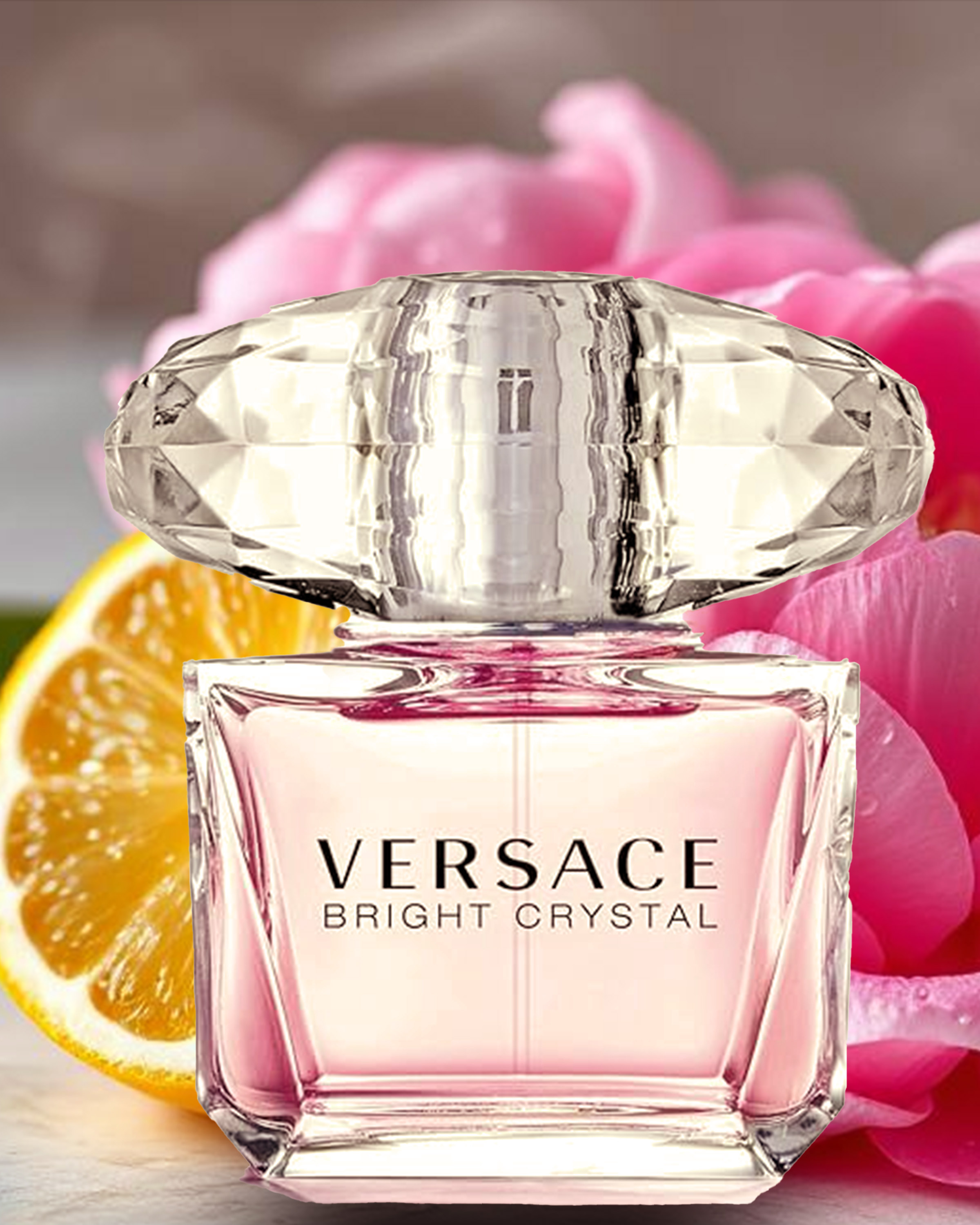 Versace Bright Crystal Eau de Toilette Spray for Women, 3.0 oz