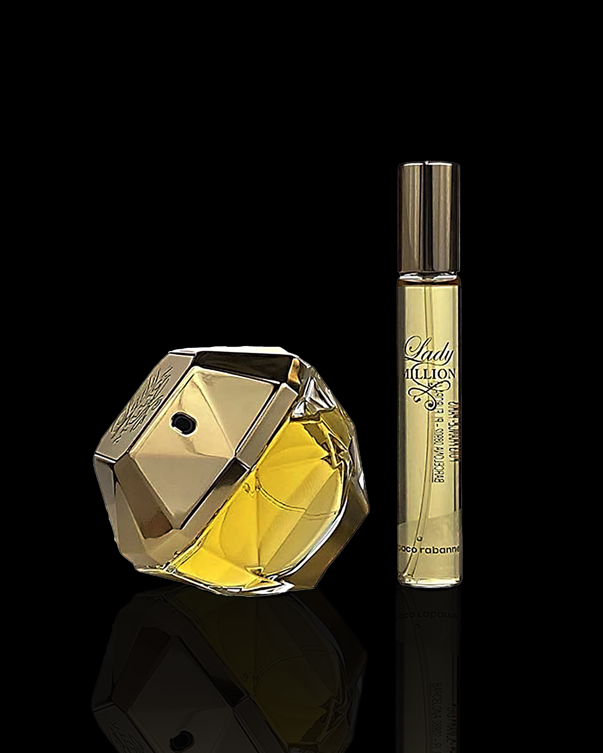 Lady Million Paco Rabanne Travel Set 2.7 oz EDP Spray | Portable Women's Fragrance