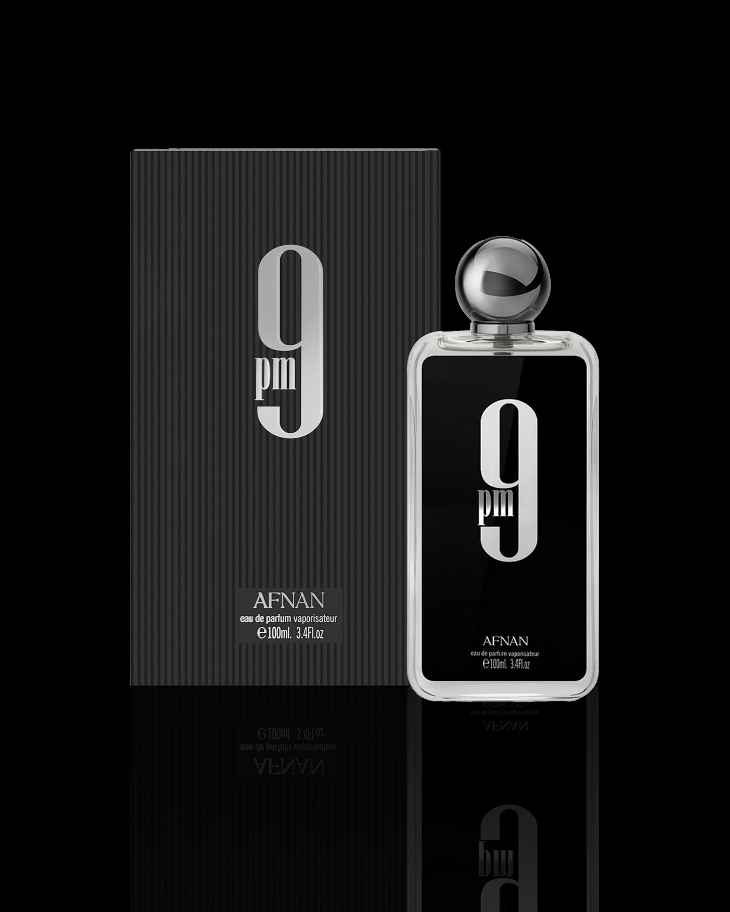 Afnan 9 PM-Black 3.4oz EDP Spray for Men | Luxury Evening Cologne
