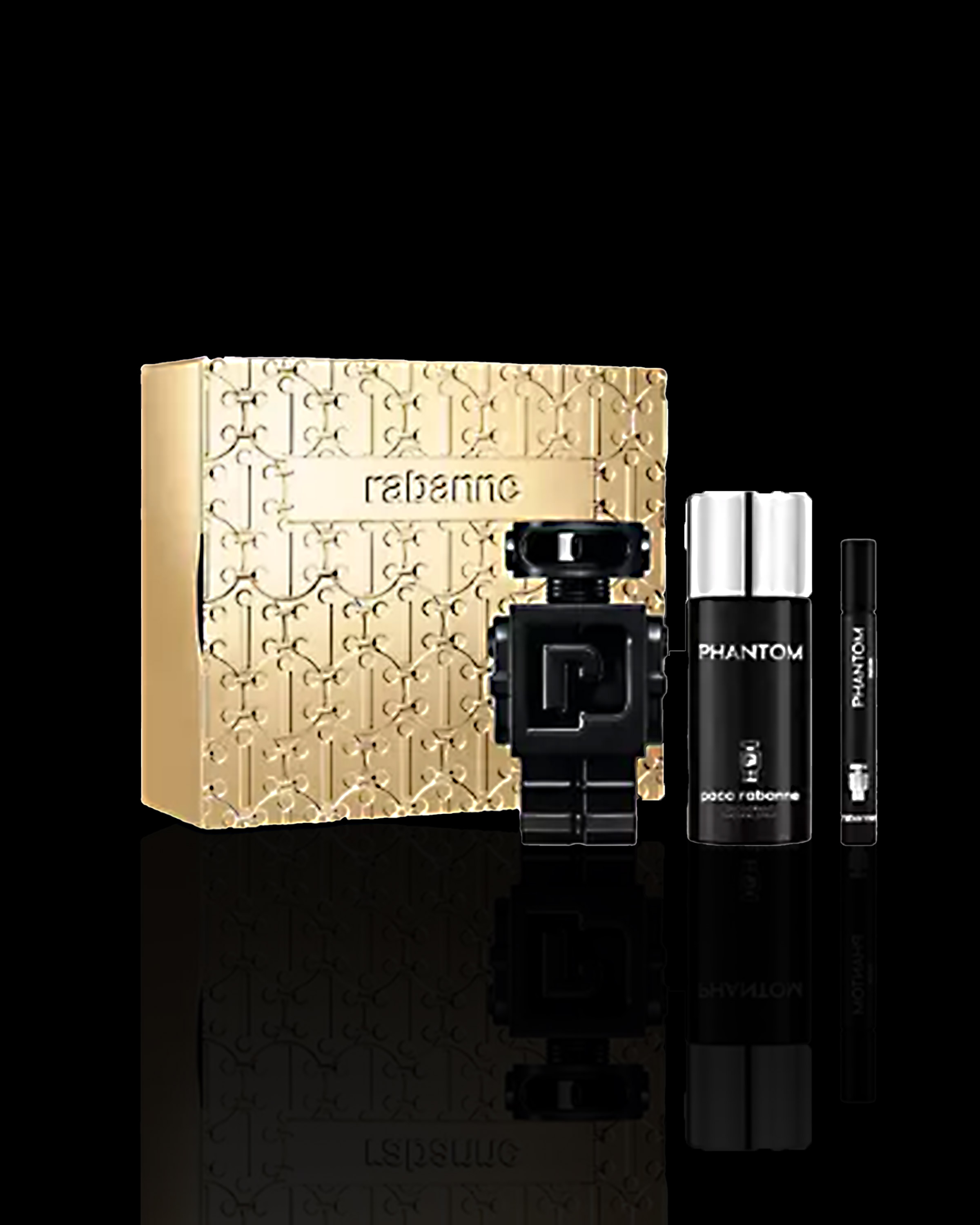 Paco Rabanne Phantom Gift Set, 3.4oz EDT Spray | Men's 3-Piece Fragrance Collection