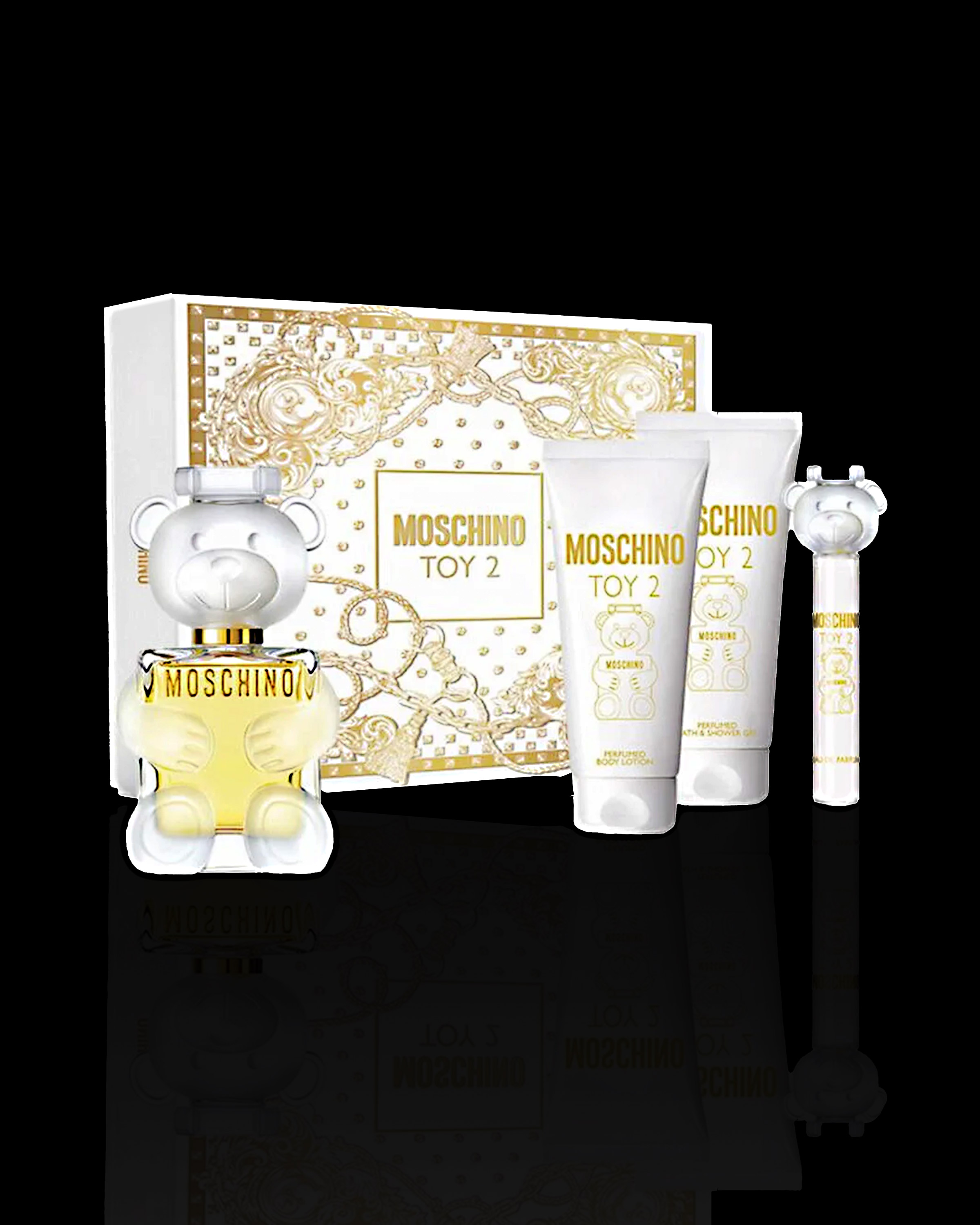 Moschino Toy 2 4-Piece Gift Set, 3.4oz EDP Spray | Playful & Floral Women's Fragrance Collection