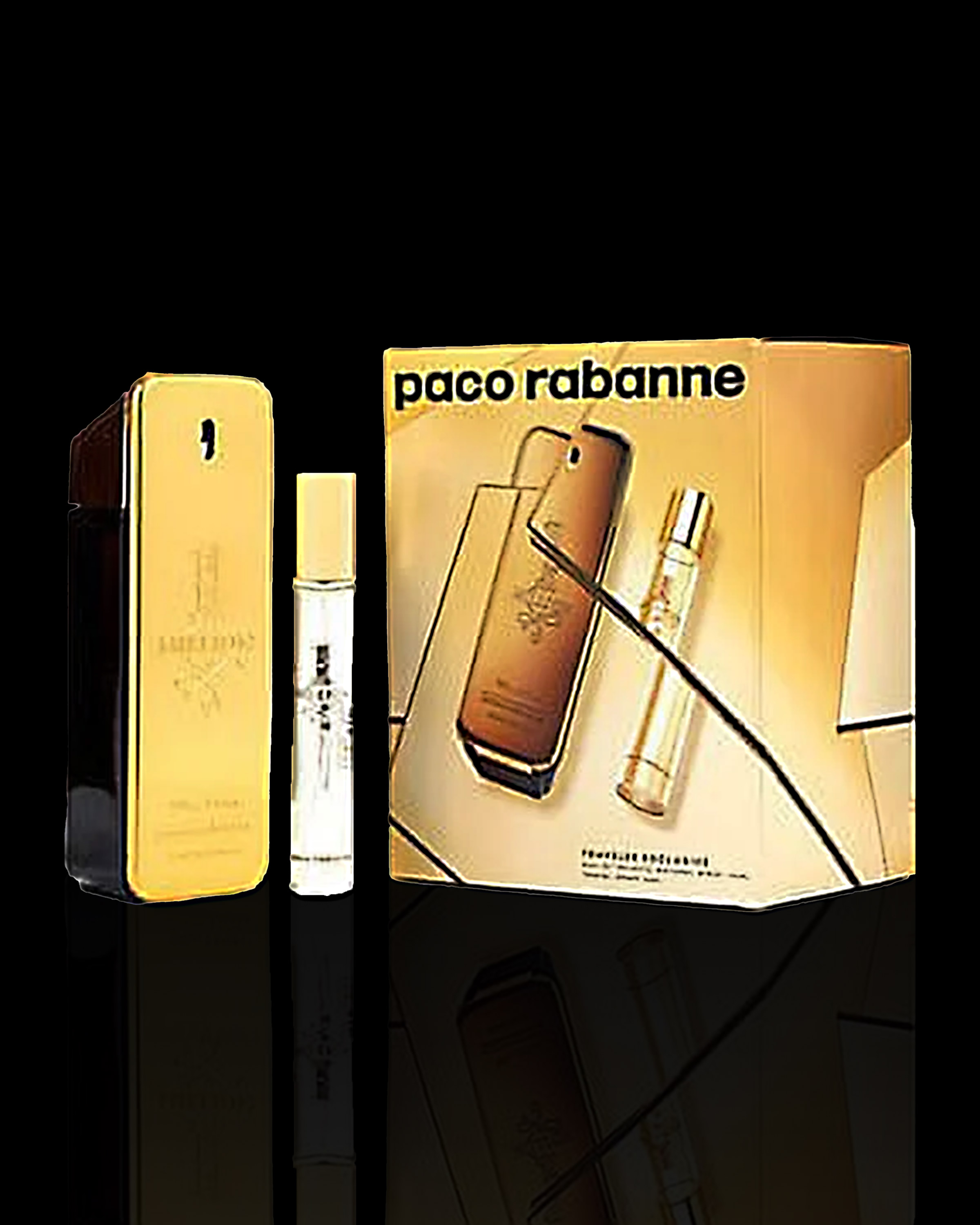 Paco Rabanne 1 Million 2-Piece Gift Set, 3.4oz EDT Spray | Iconic & Luxurious Men's Fragrance Collection