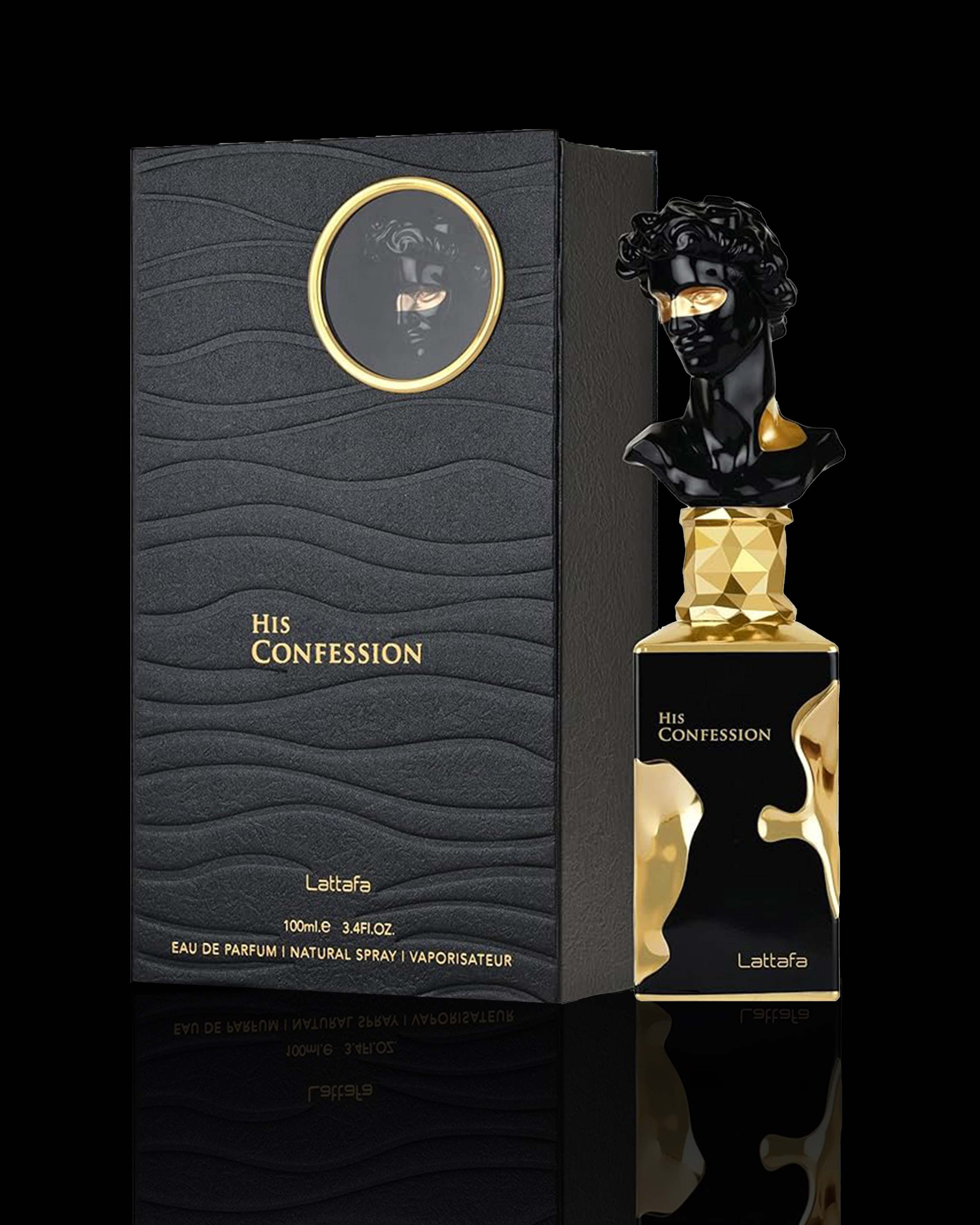 Lattafa His Confession 3.4oz EDP Spray | Rich & Mysterious Men's Arabian Fragrance
