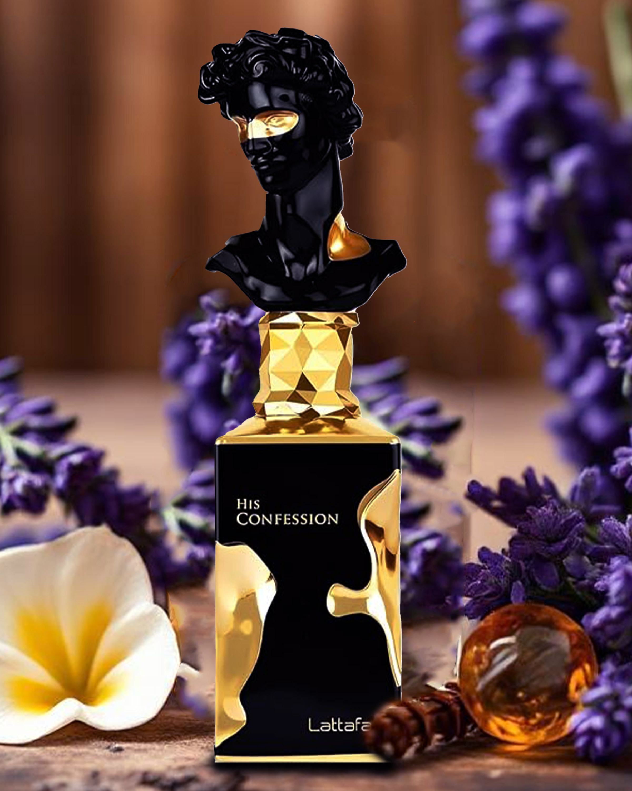 Lattafa His Confession 3.4oz EDP Spray | Rich & Mysterious Men's Arabian Fragrance