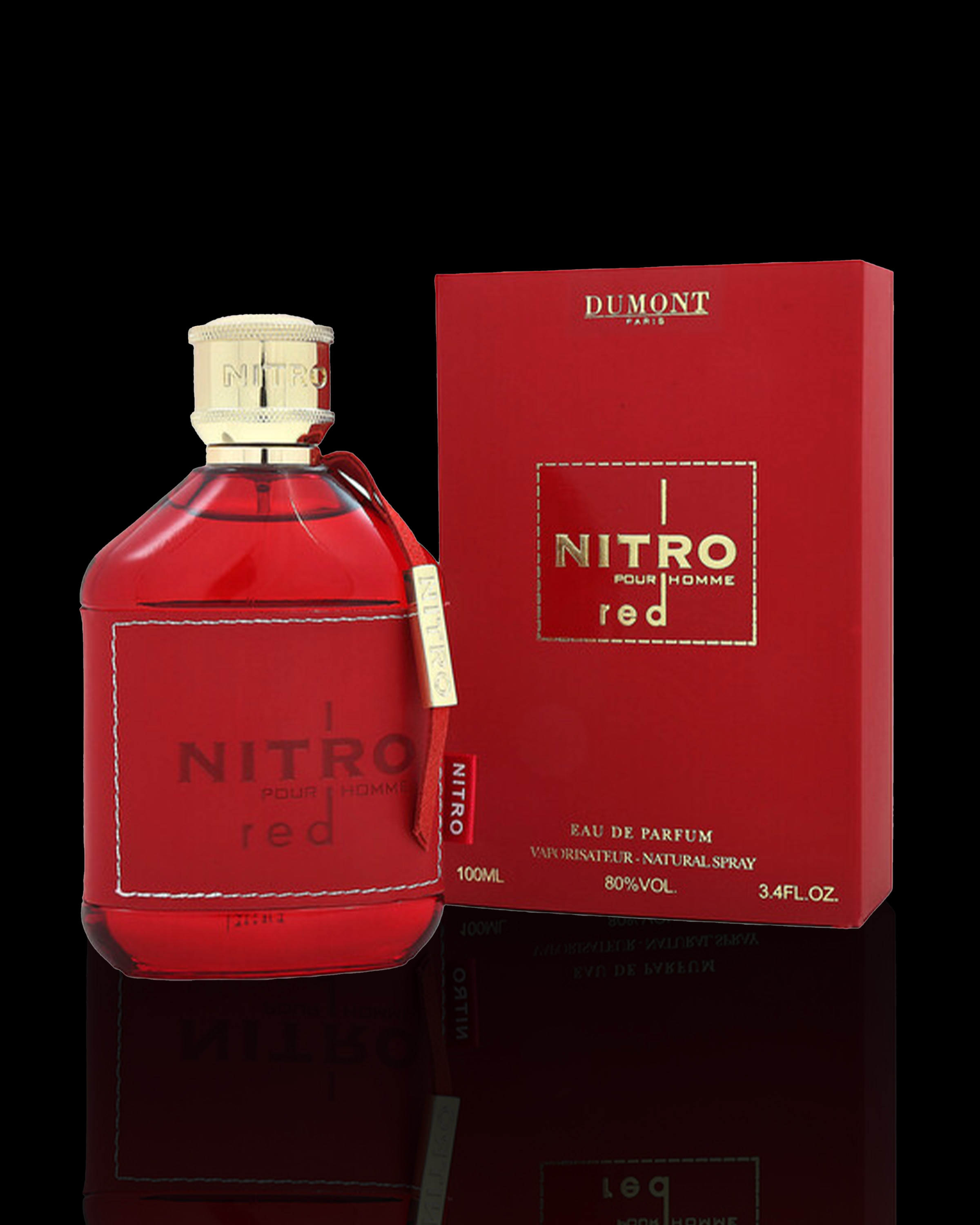 Nitro Red (Red) by Dumont 3.4oz EDP Spray | Bold Men's Eau de Parfum
