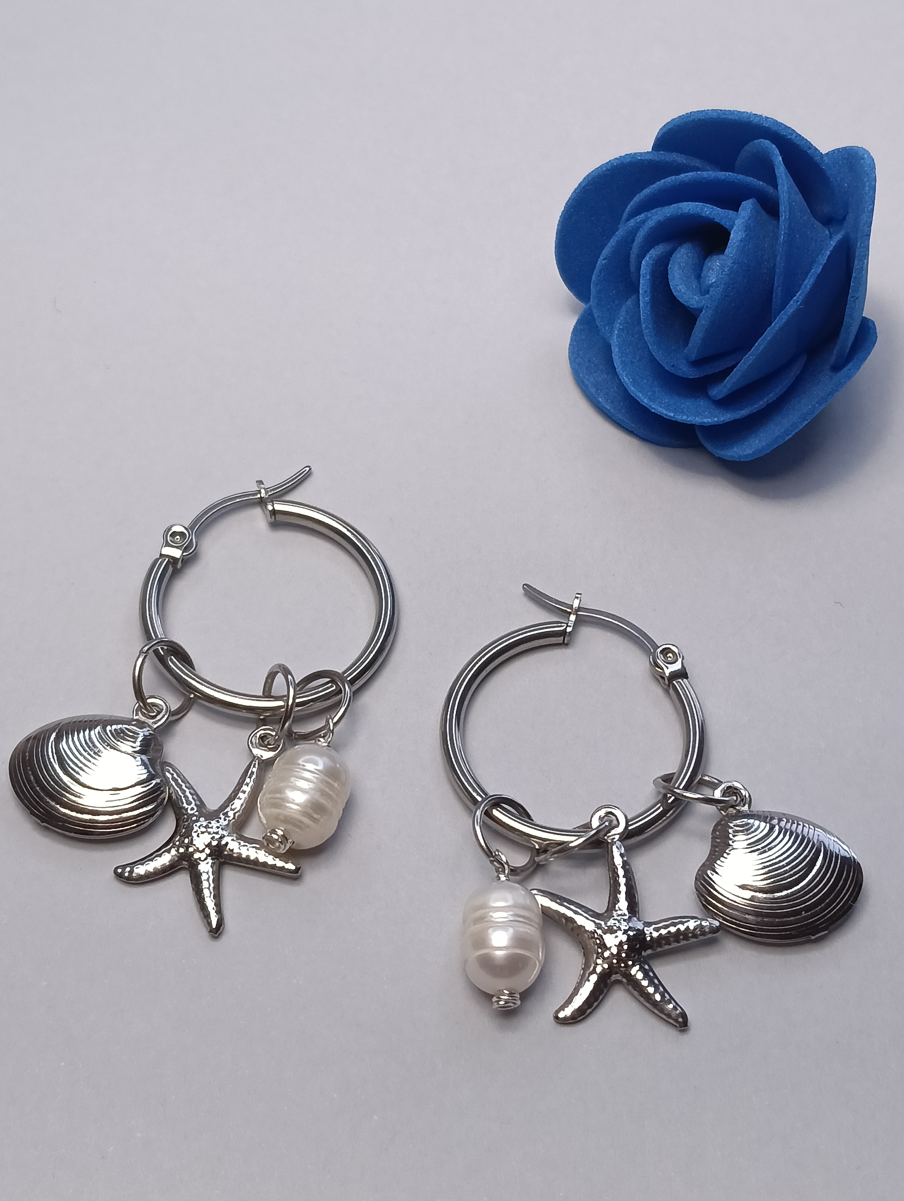 Orecchini a Cerchio con Charms Rimovibili