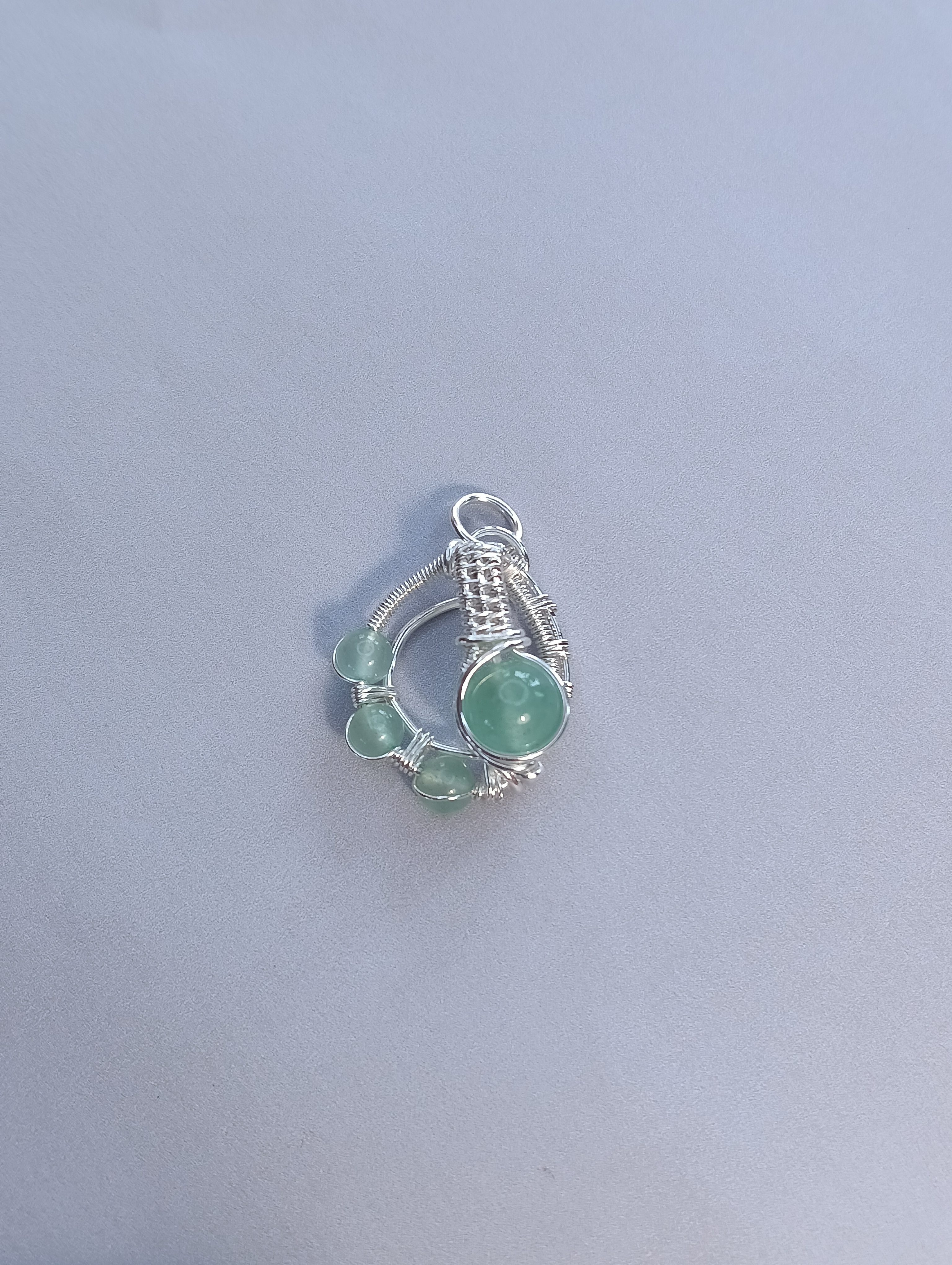 Pendente in Silver Filled con perle di Avventurina