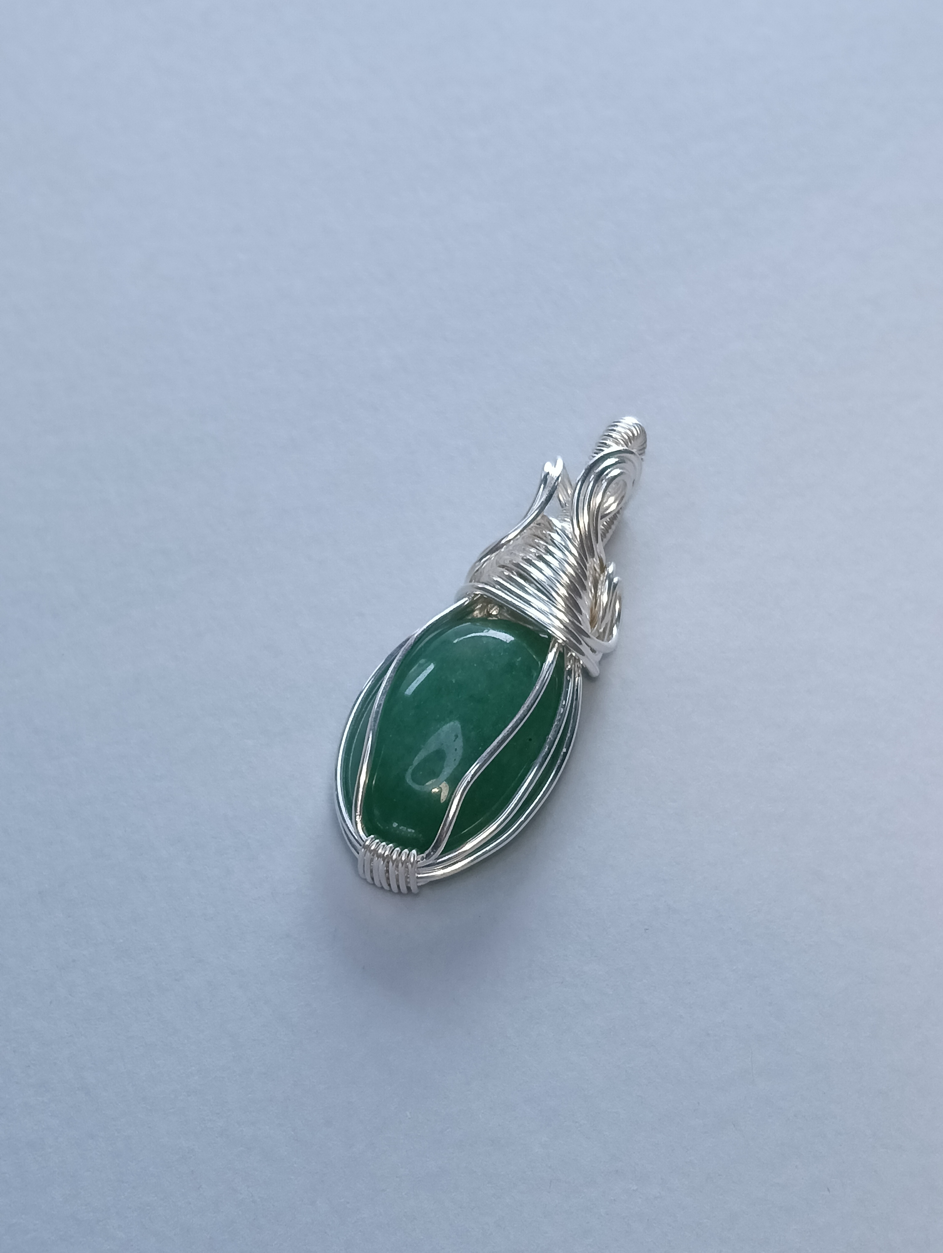 Pendente in Silver Filled e Avventurina Verde