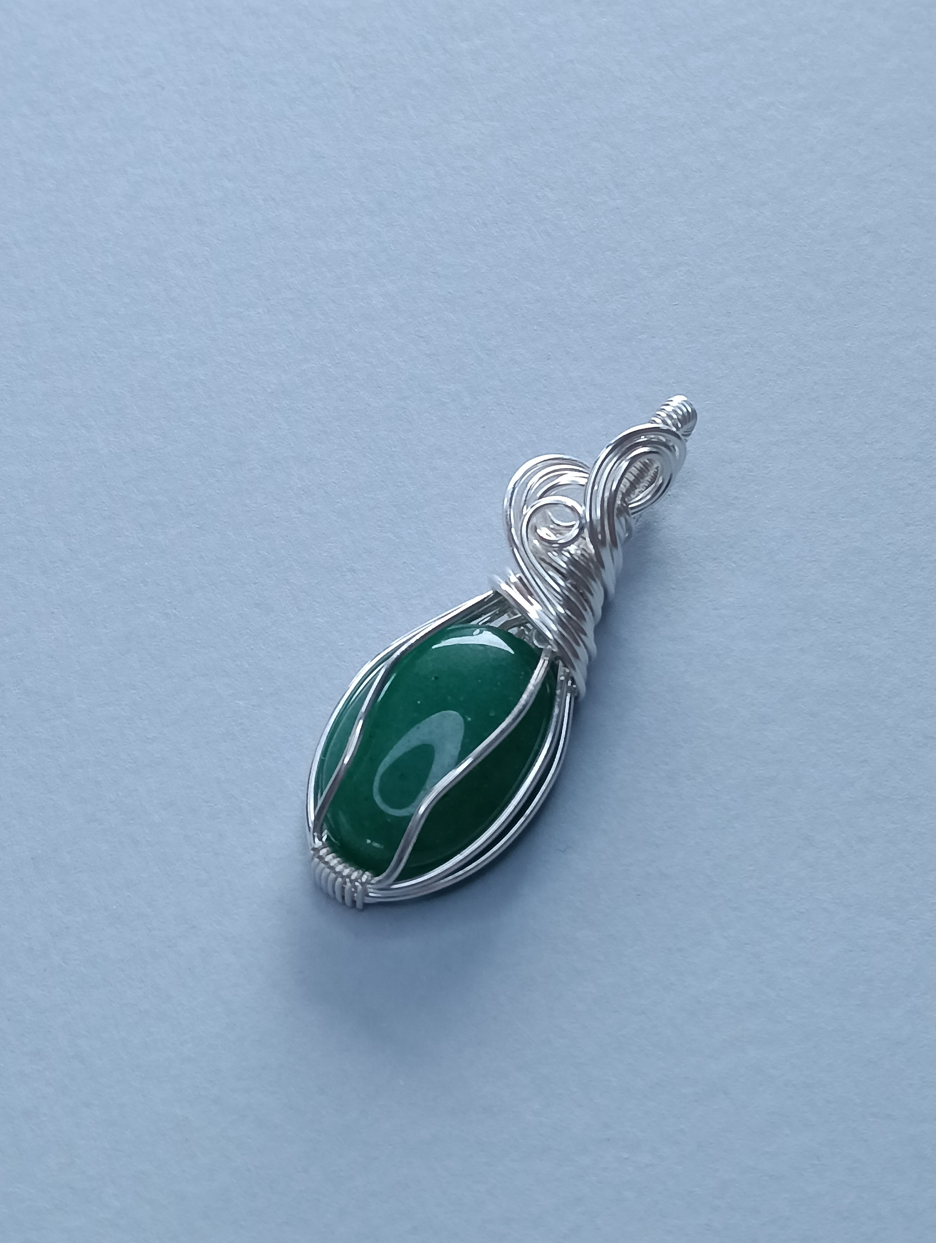 Pendente in Silver Filled e Avventurina Cabochon