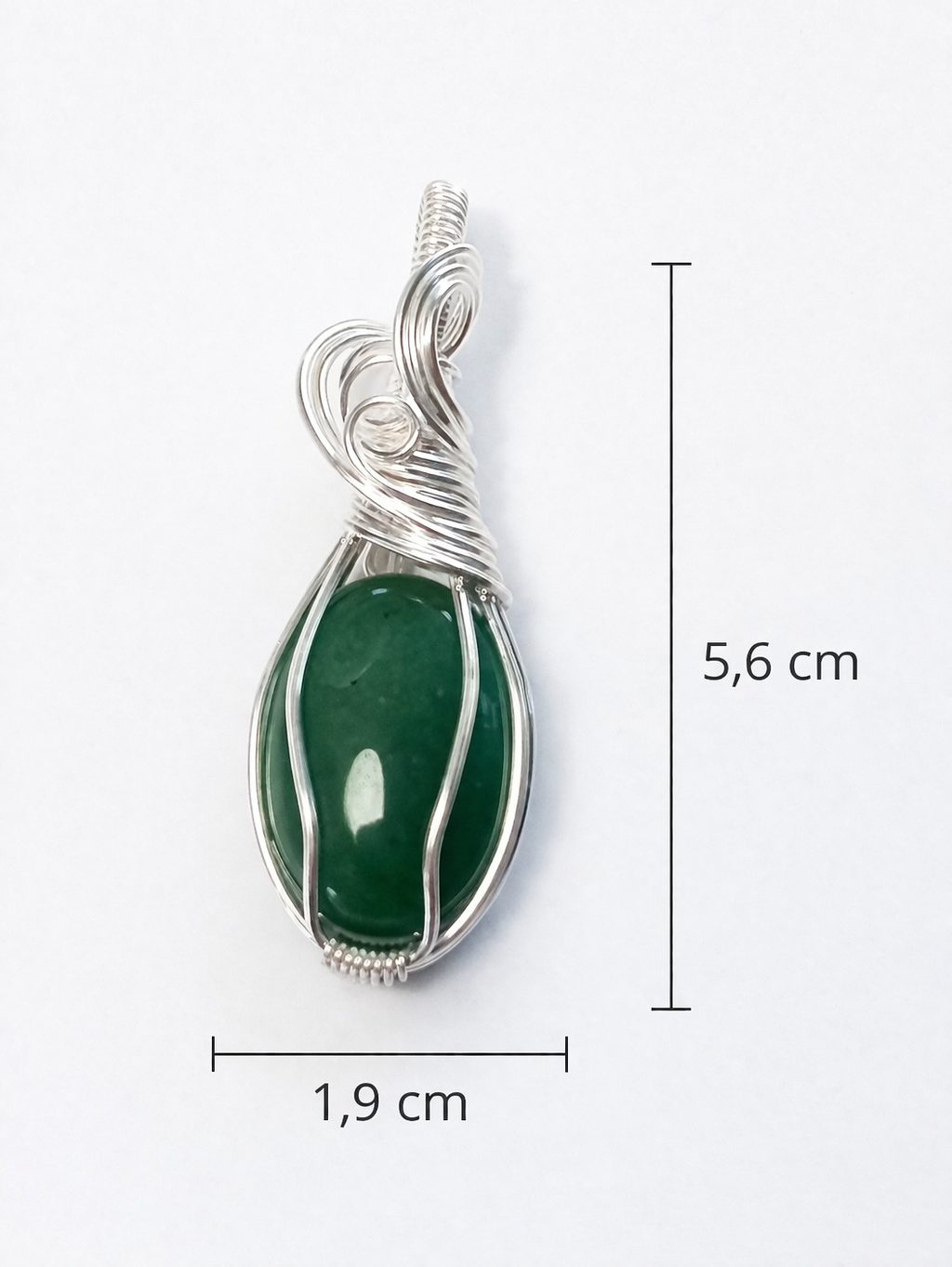 Pendente in Silver Filled e Avventurina Cabochon
