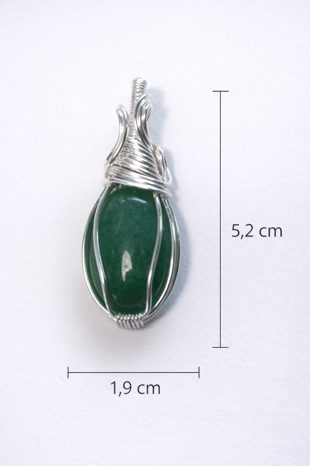Pendente in Silver Filled e Avventurina Verde
