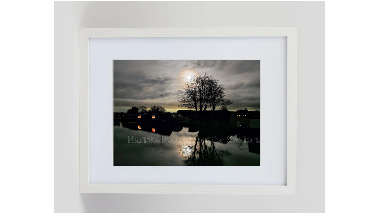 A4 Night Sky Photo Print with Frame in Landscape