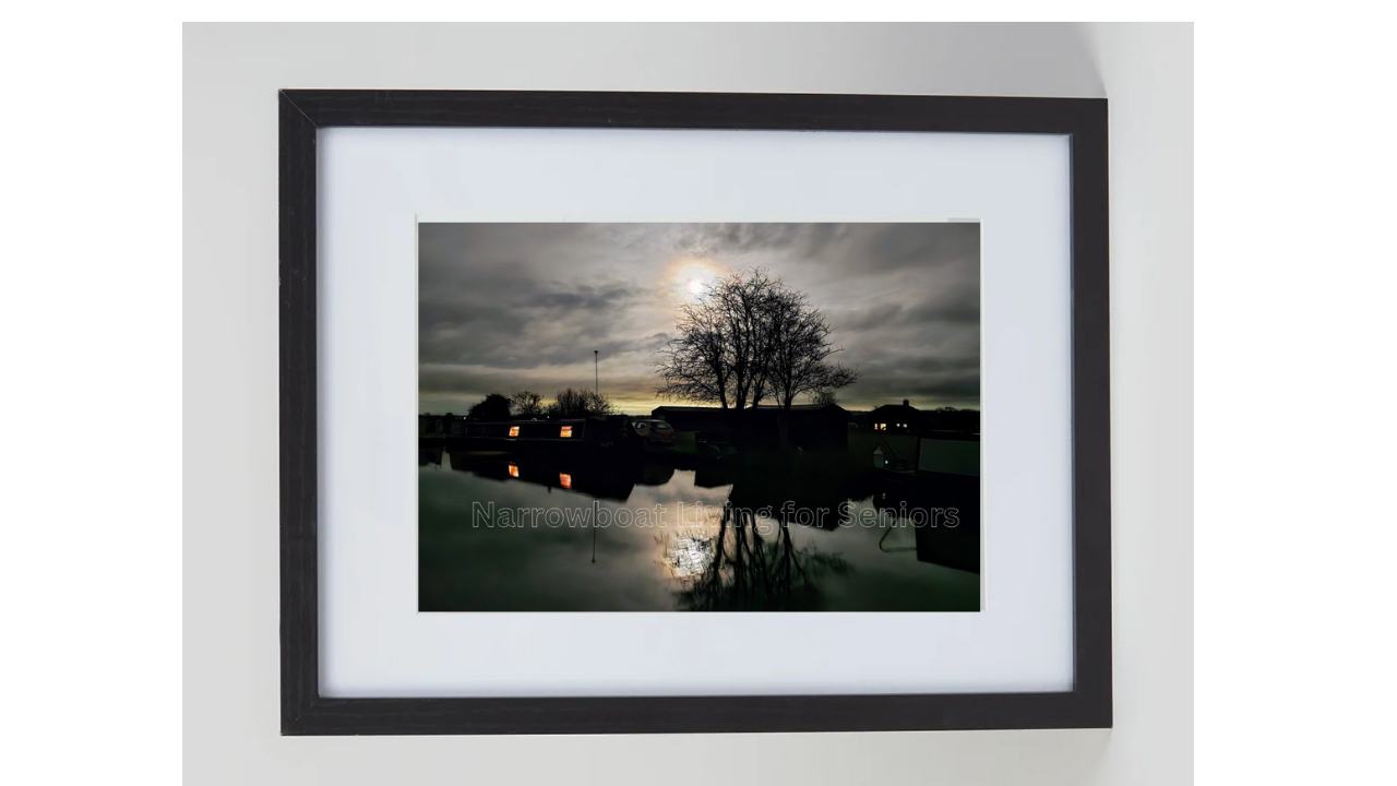 A4 Night Sky Photo Print with Frame in Landscape