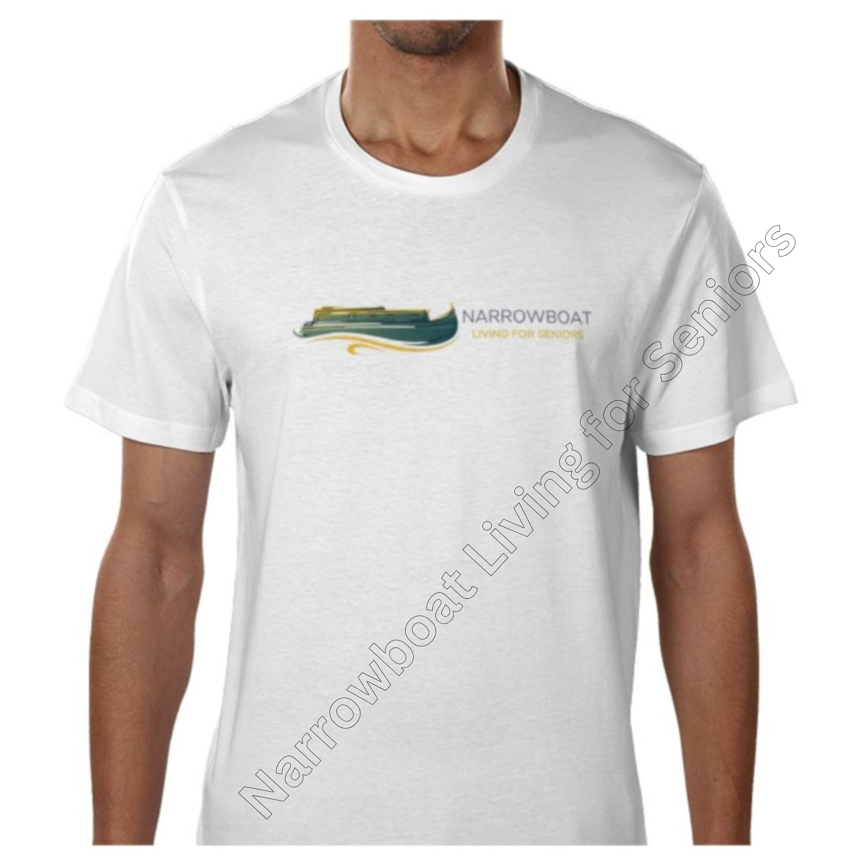 Cotton t-shirt with logo across the chest