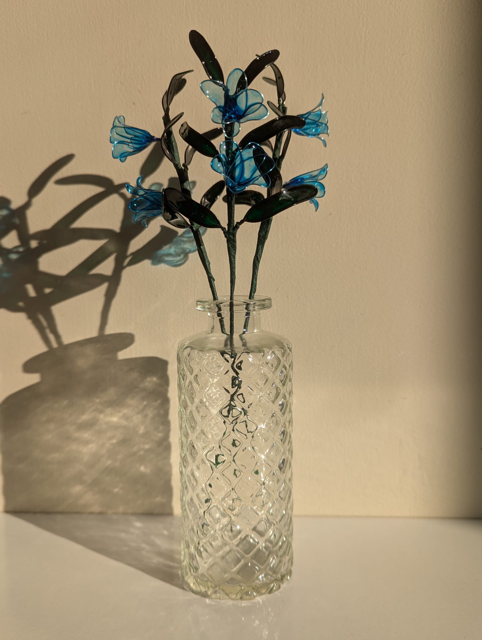 Bell Petal handmade glass resin