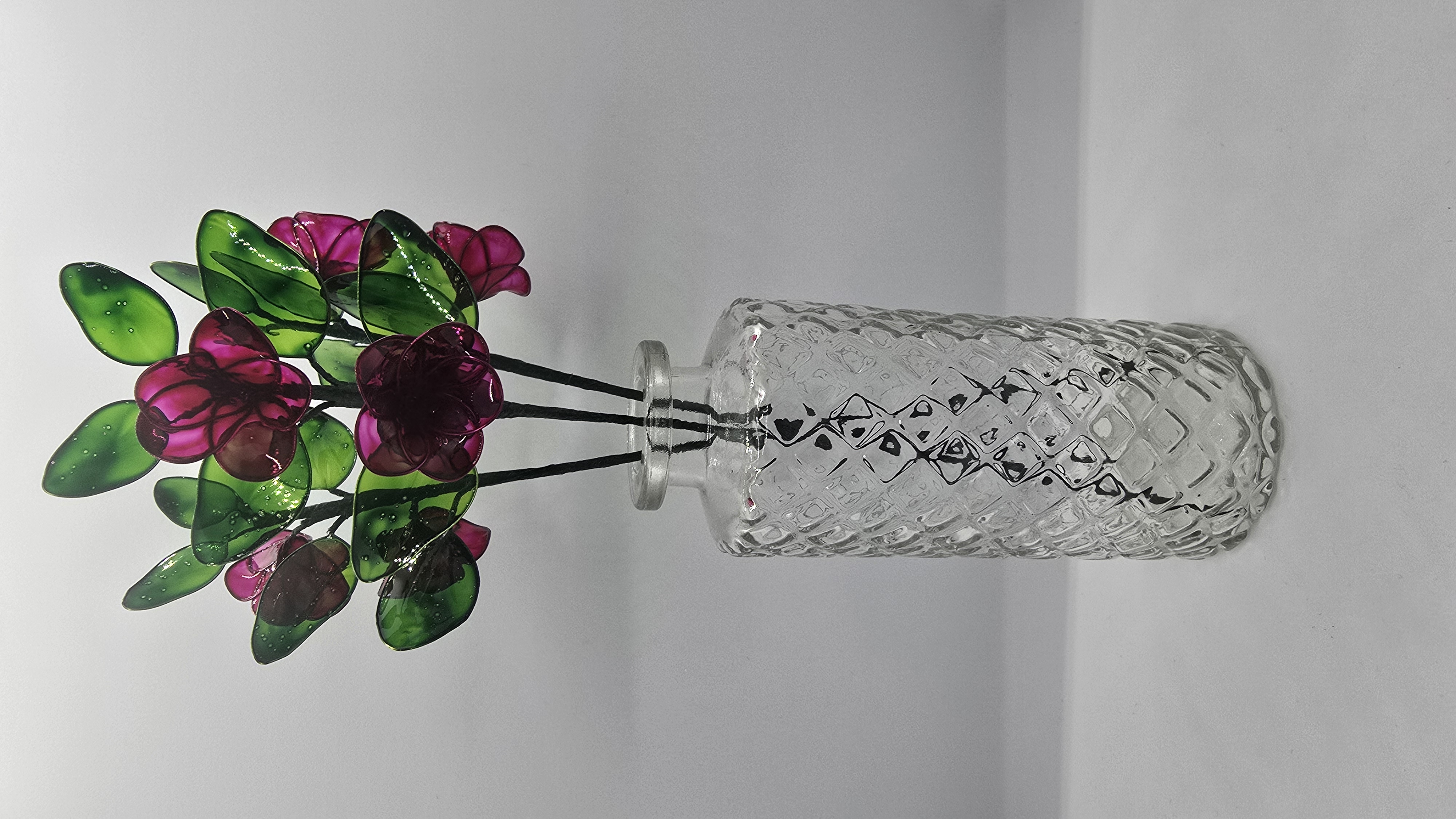 Round Petal handmade glass resin