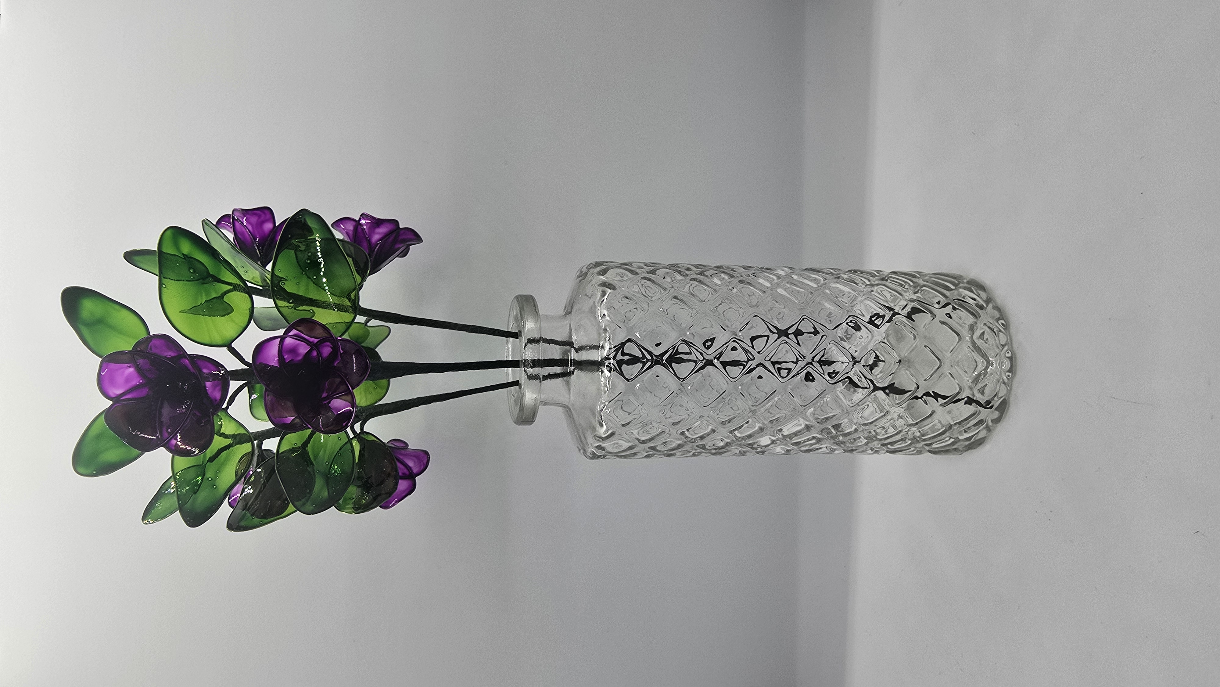 Round Petal handmade glass resin