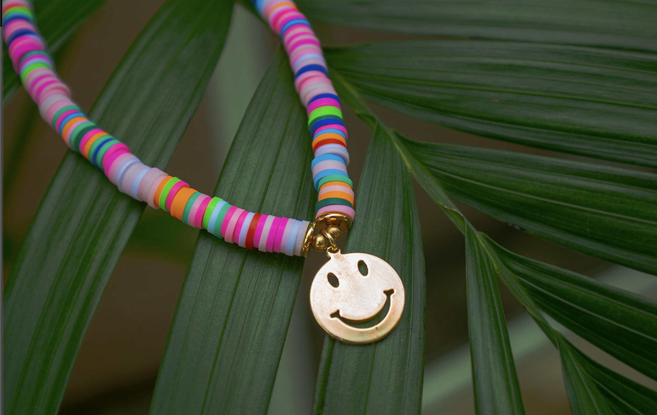 Colorful Smiley Choker