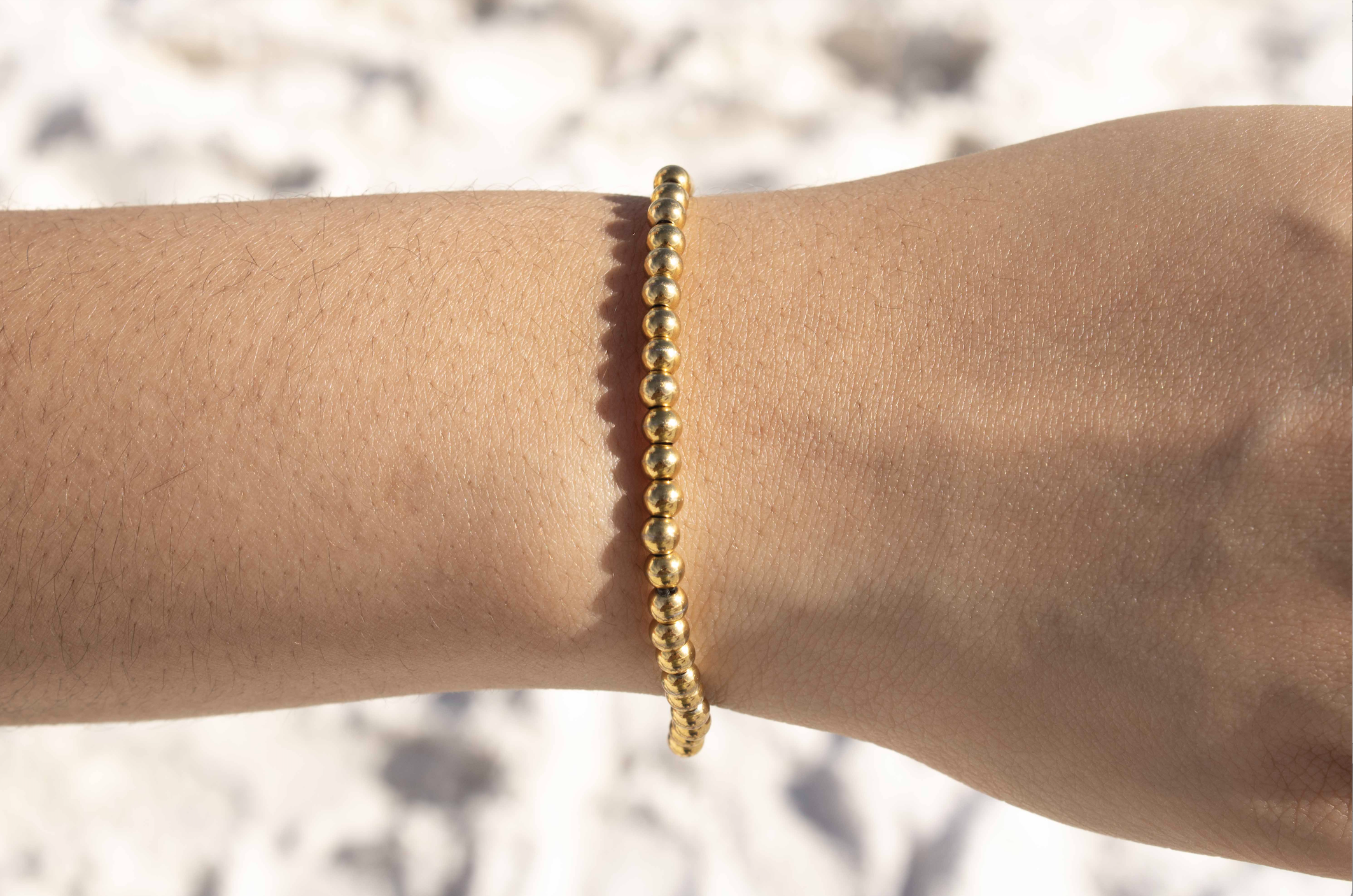 Golden Beaded Bracelet